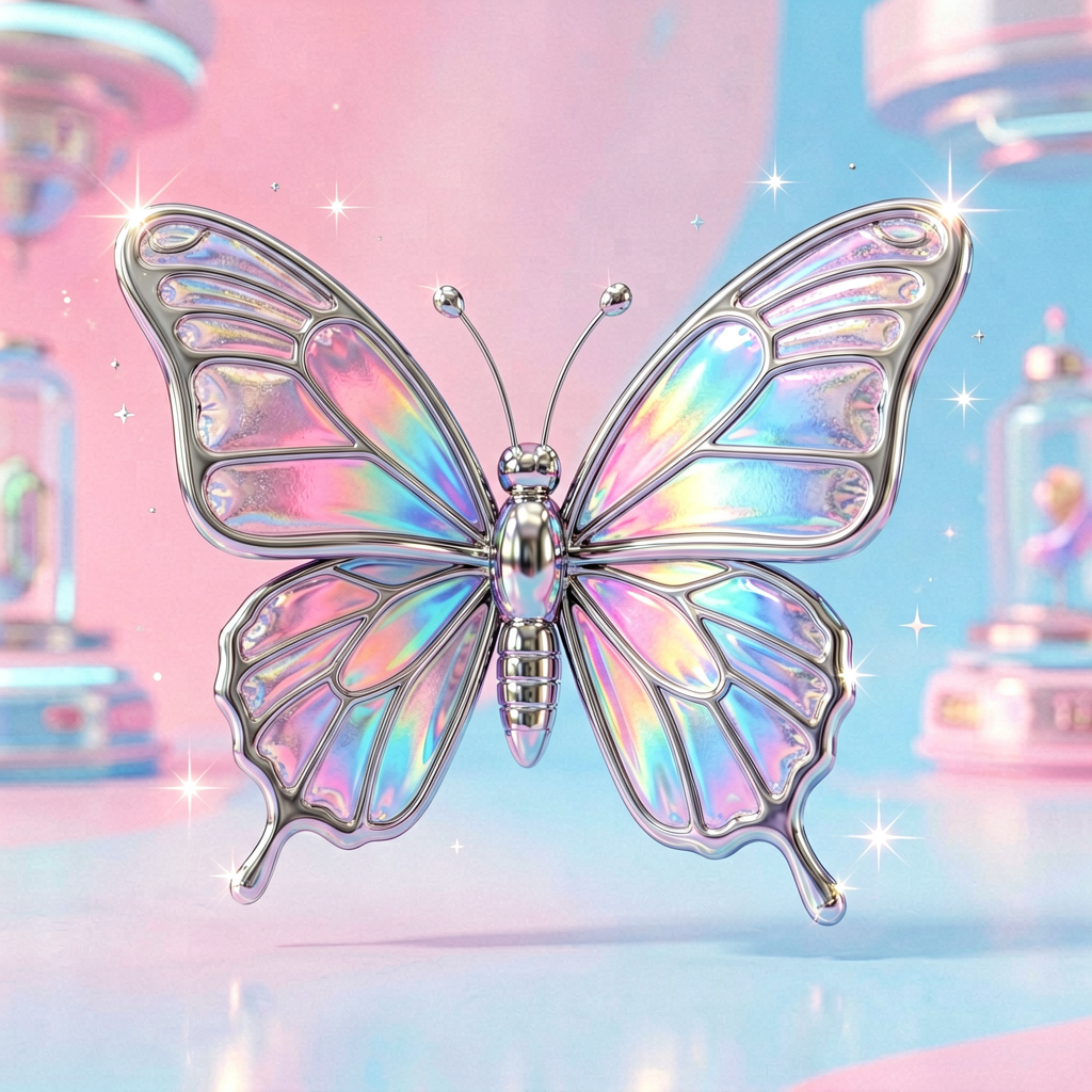Chrome Butterfly