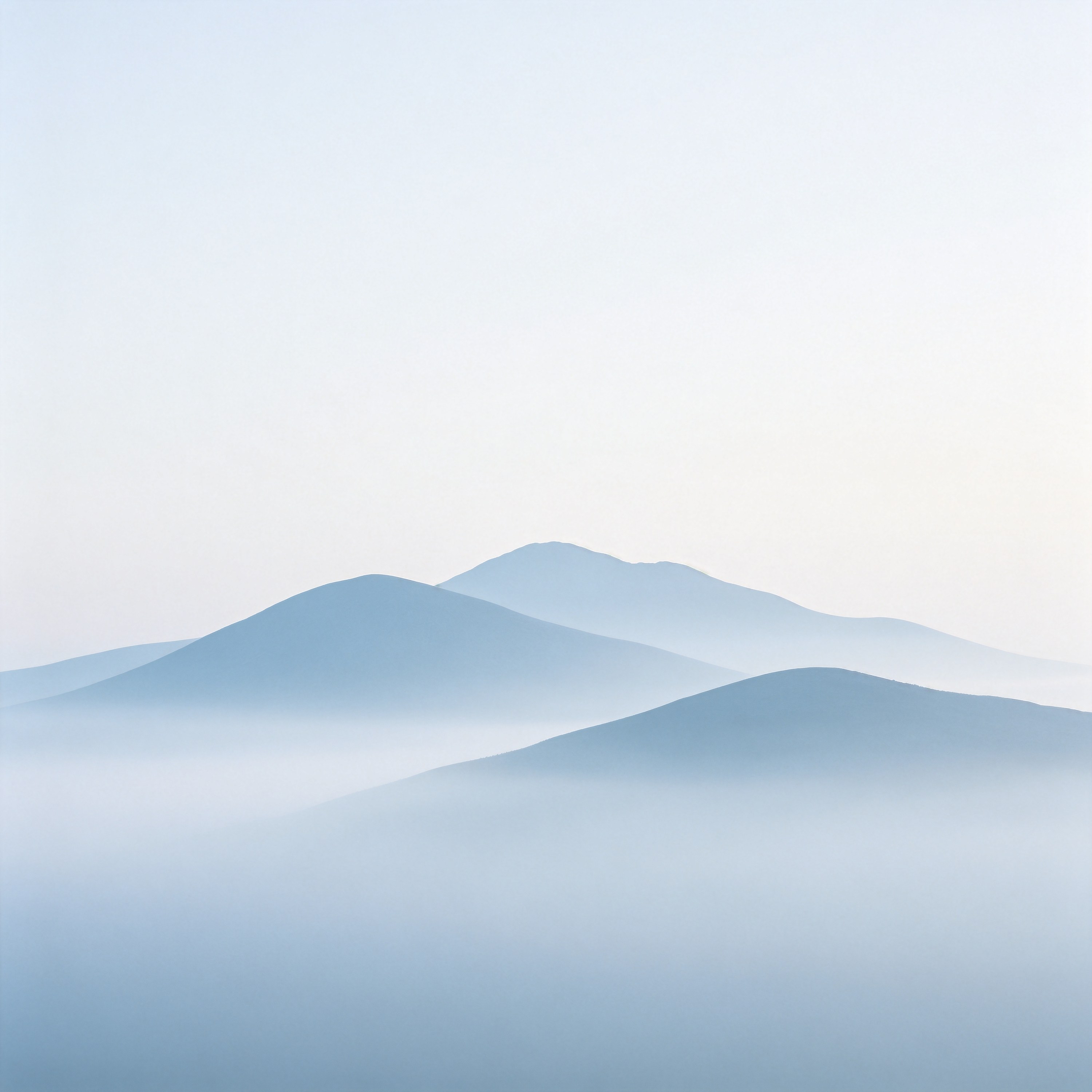 Misty Mountain Range at Dawn