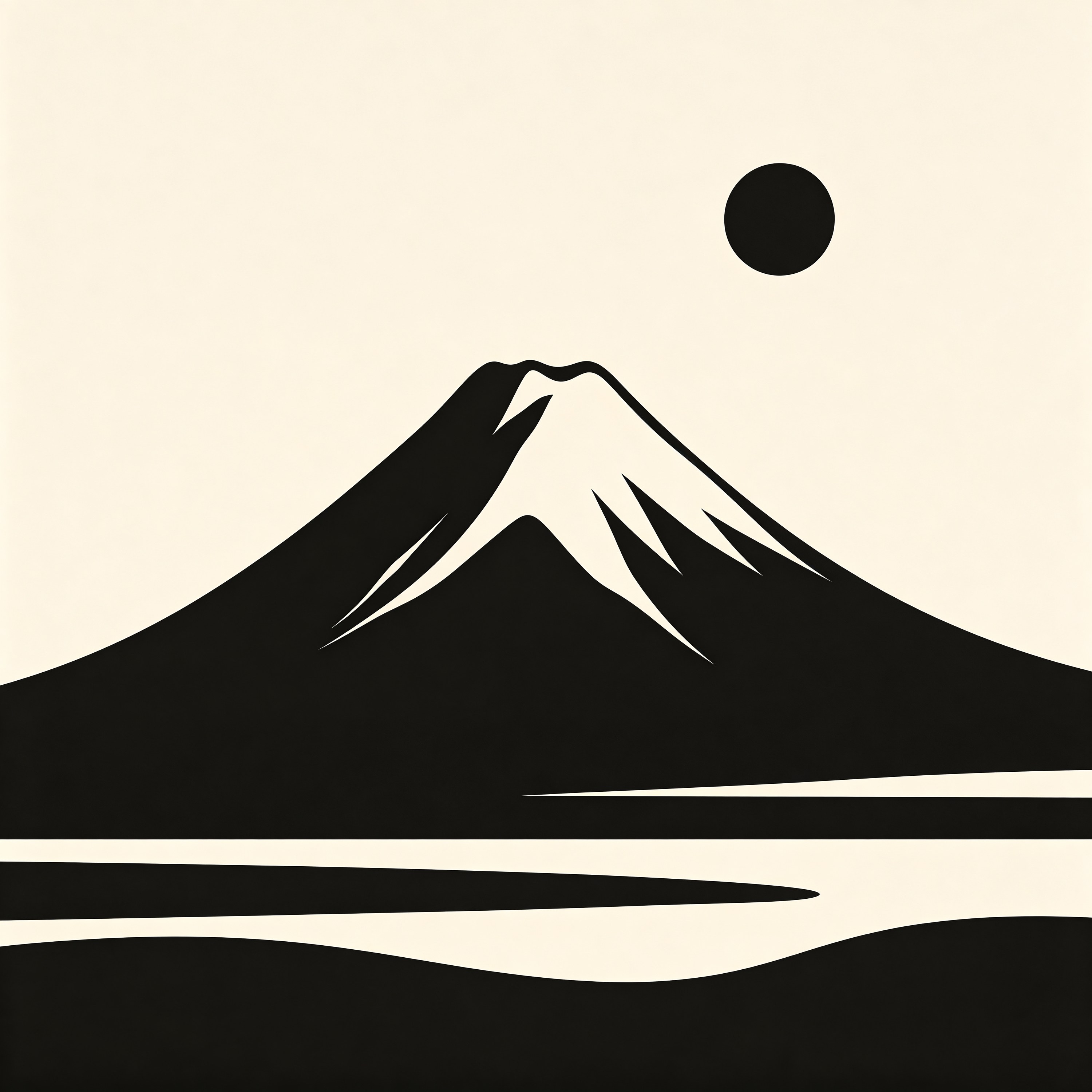 Mountain and Moon