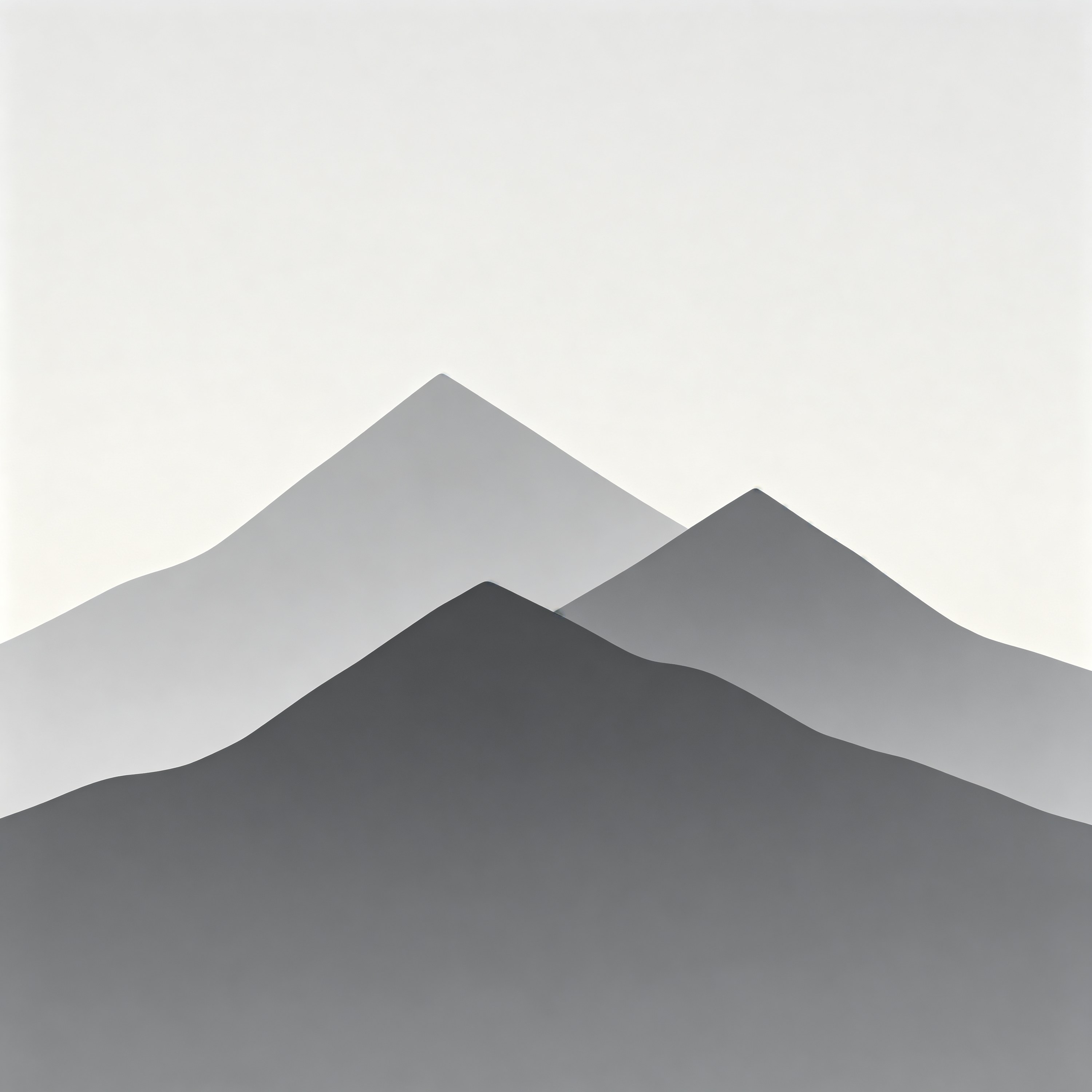 Triple Mountain Silhouette