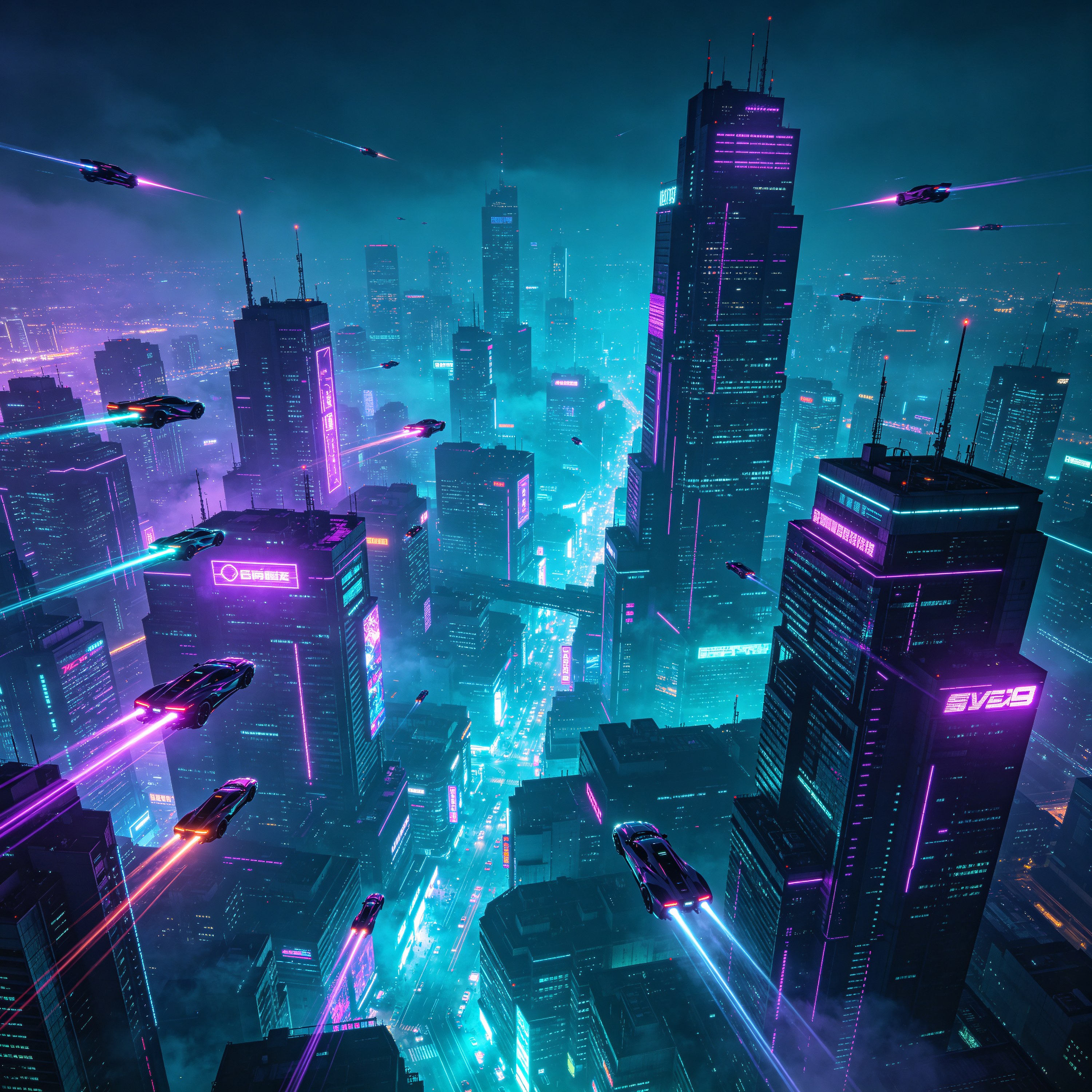 Holographic City Aerial