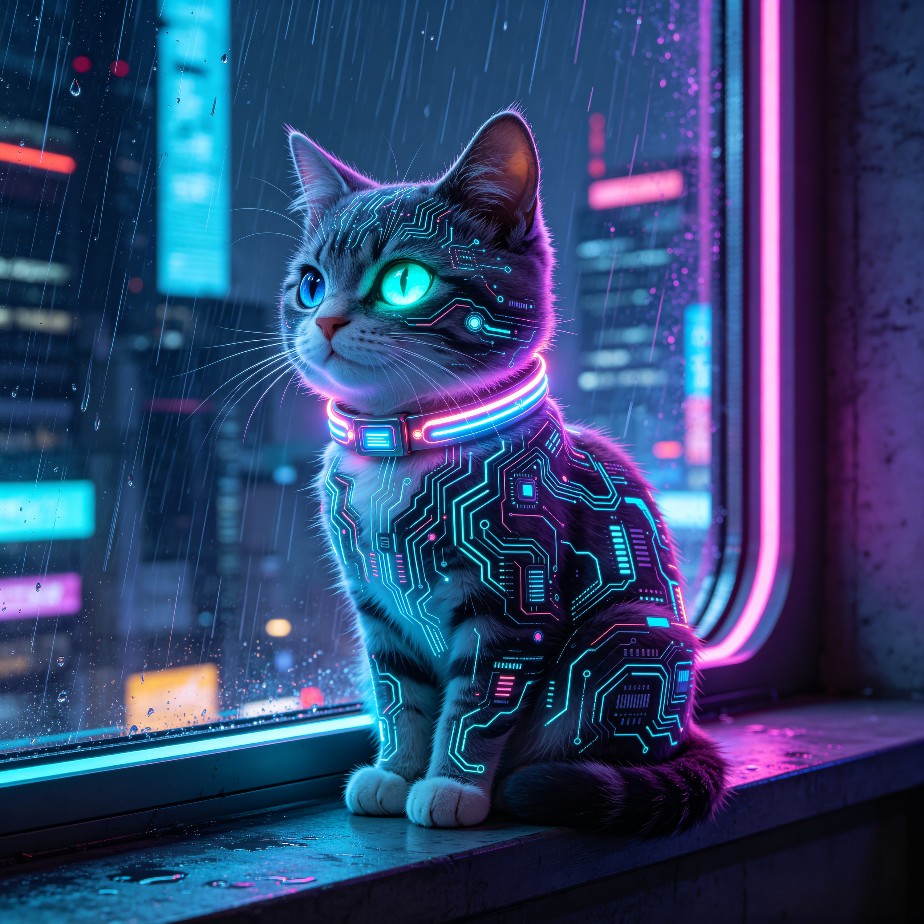 Cyberpunk Cat