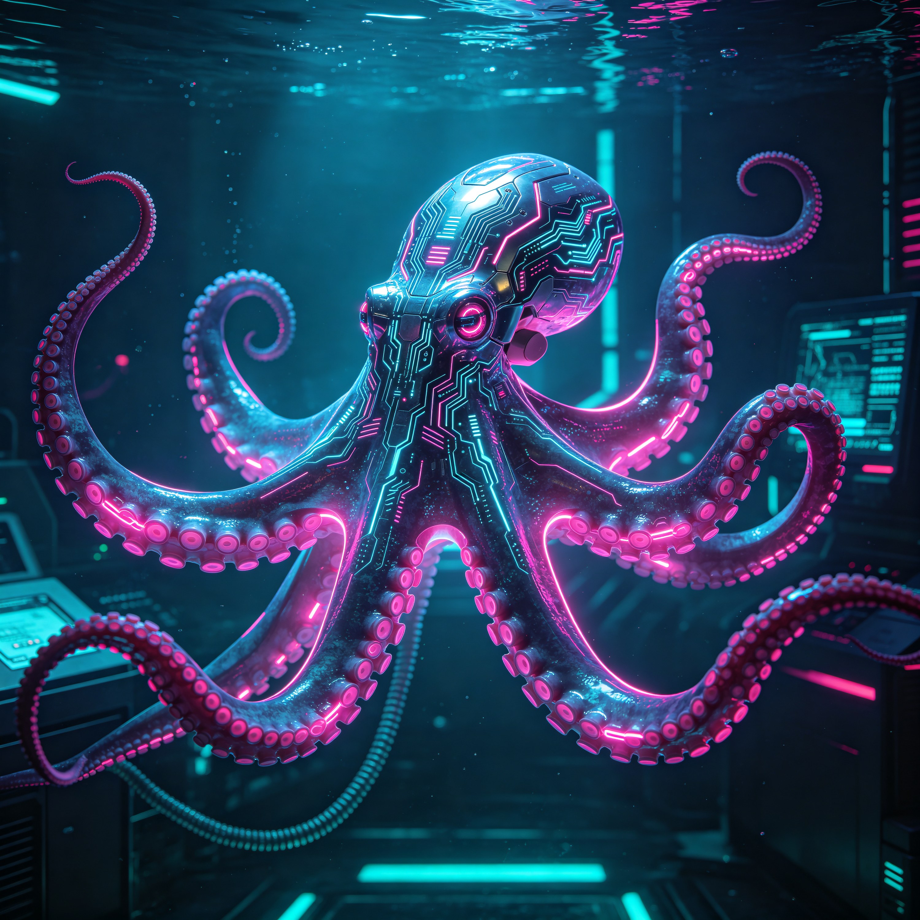 Neon Octopus