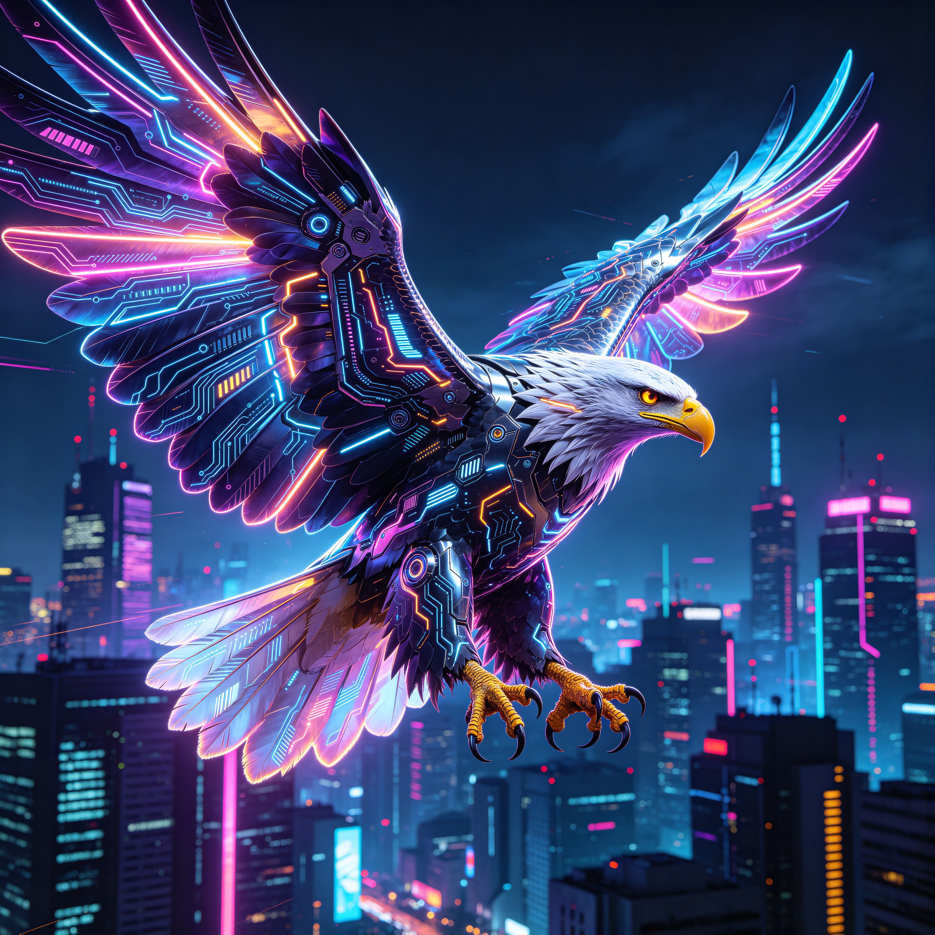 Cyberpunk Eagle
