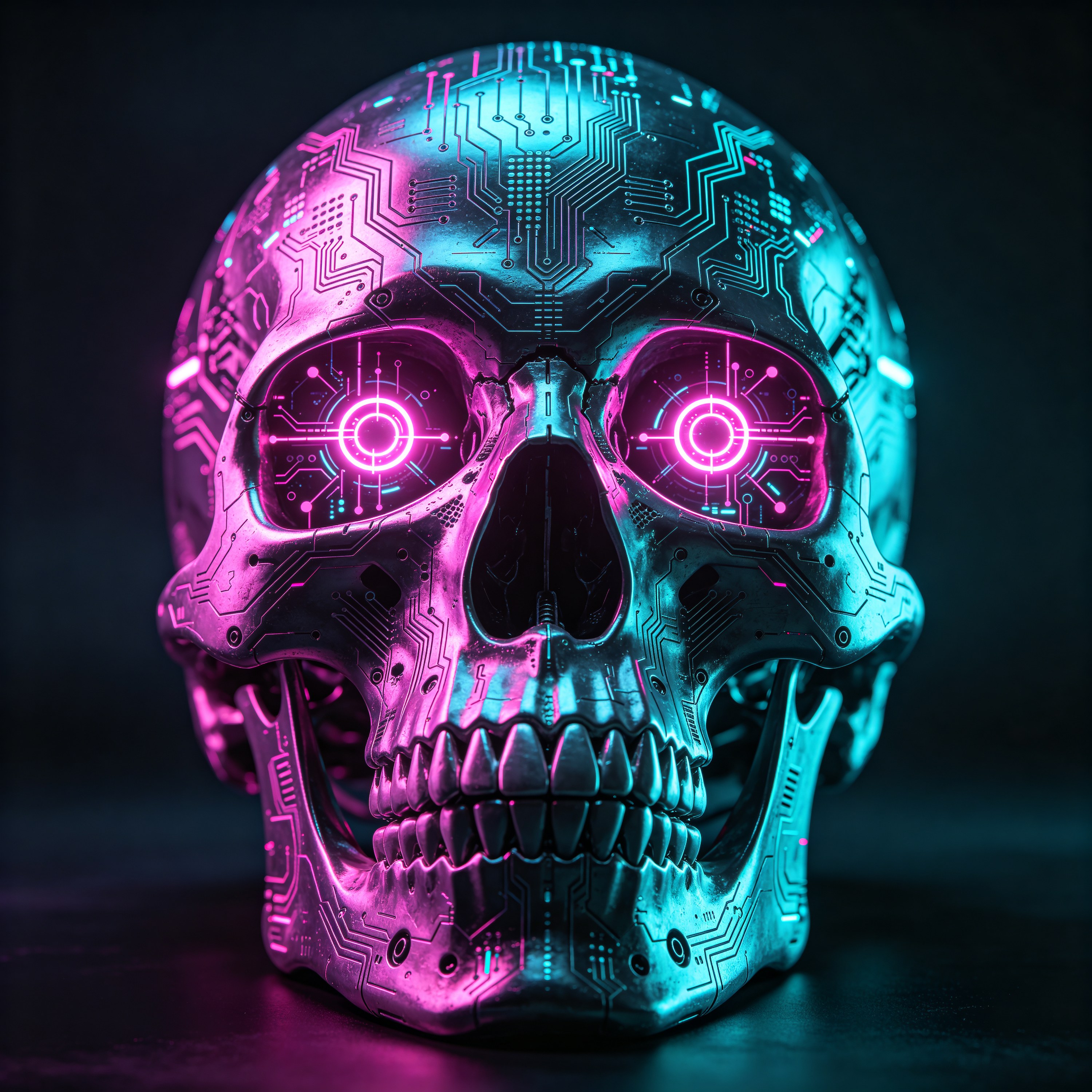 Neon Skull
