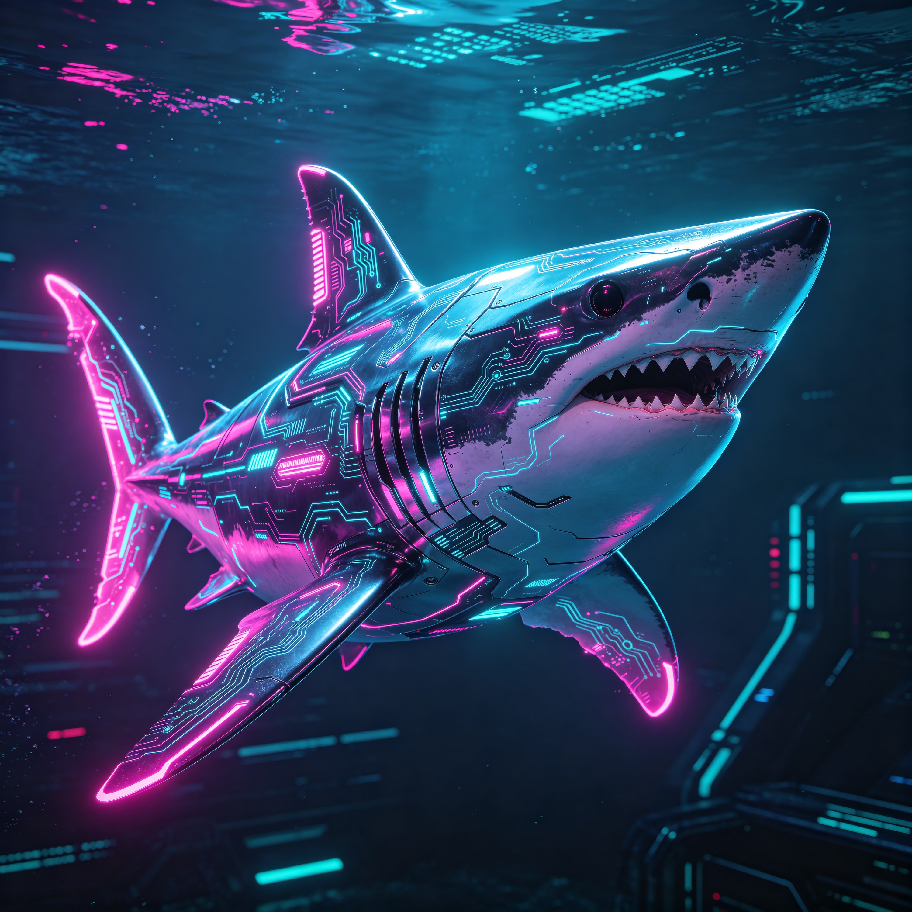 Cyberpunk Shark