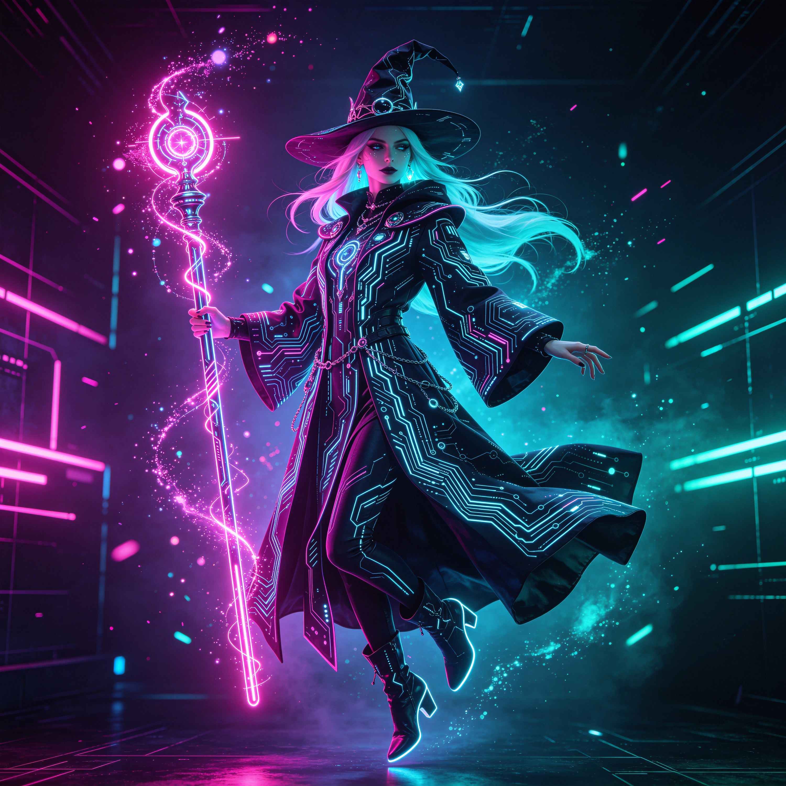 Cyberpunk Witch