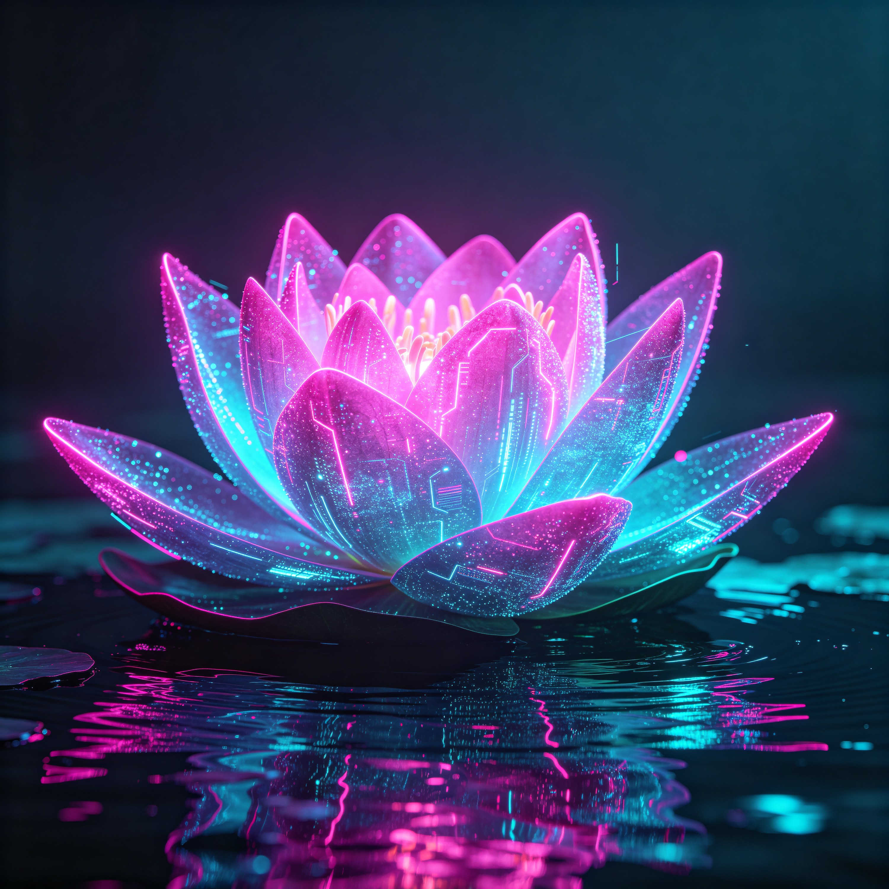 Neon Lotus