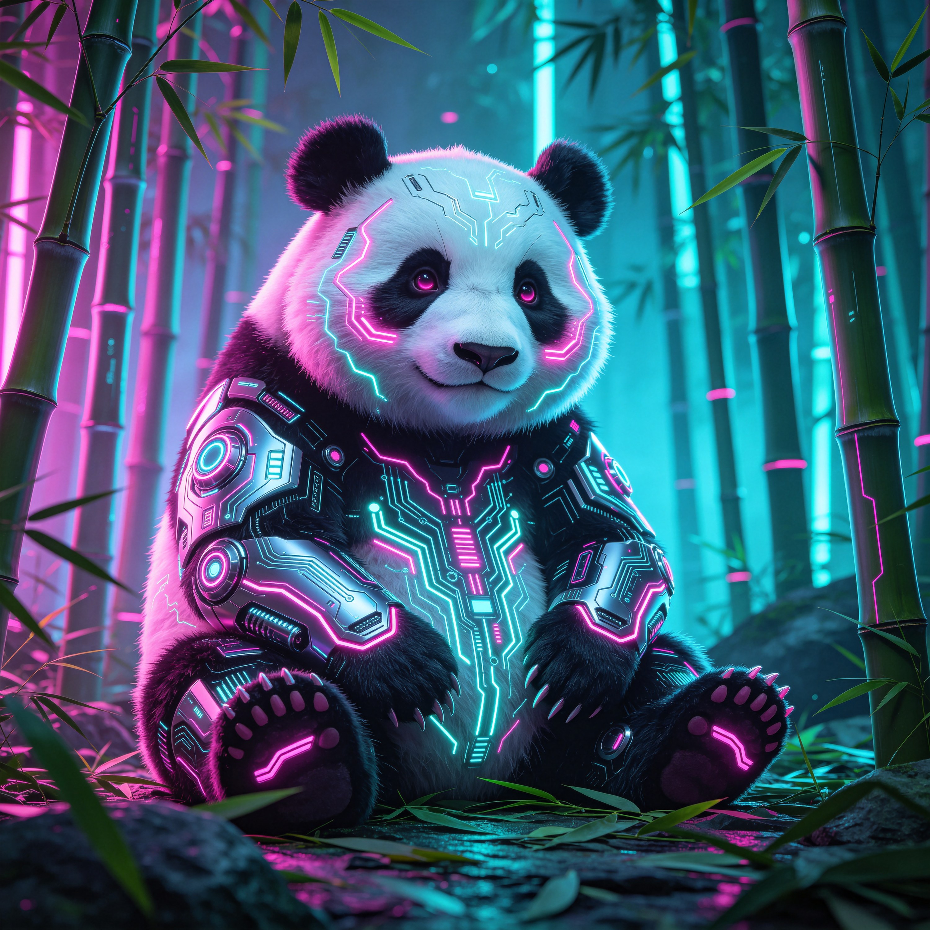 Neon Panda