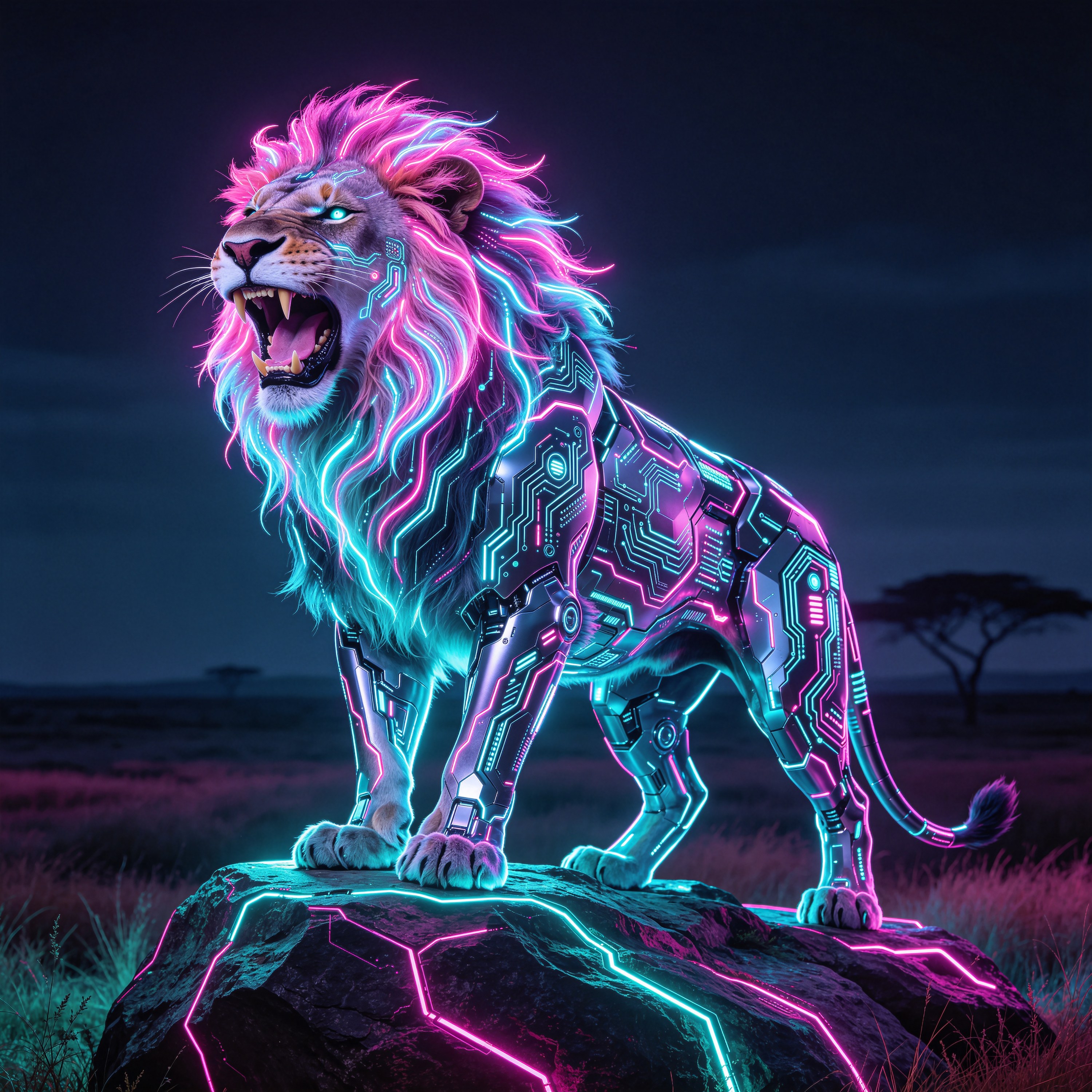 Neon Lion