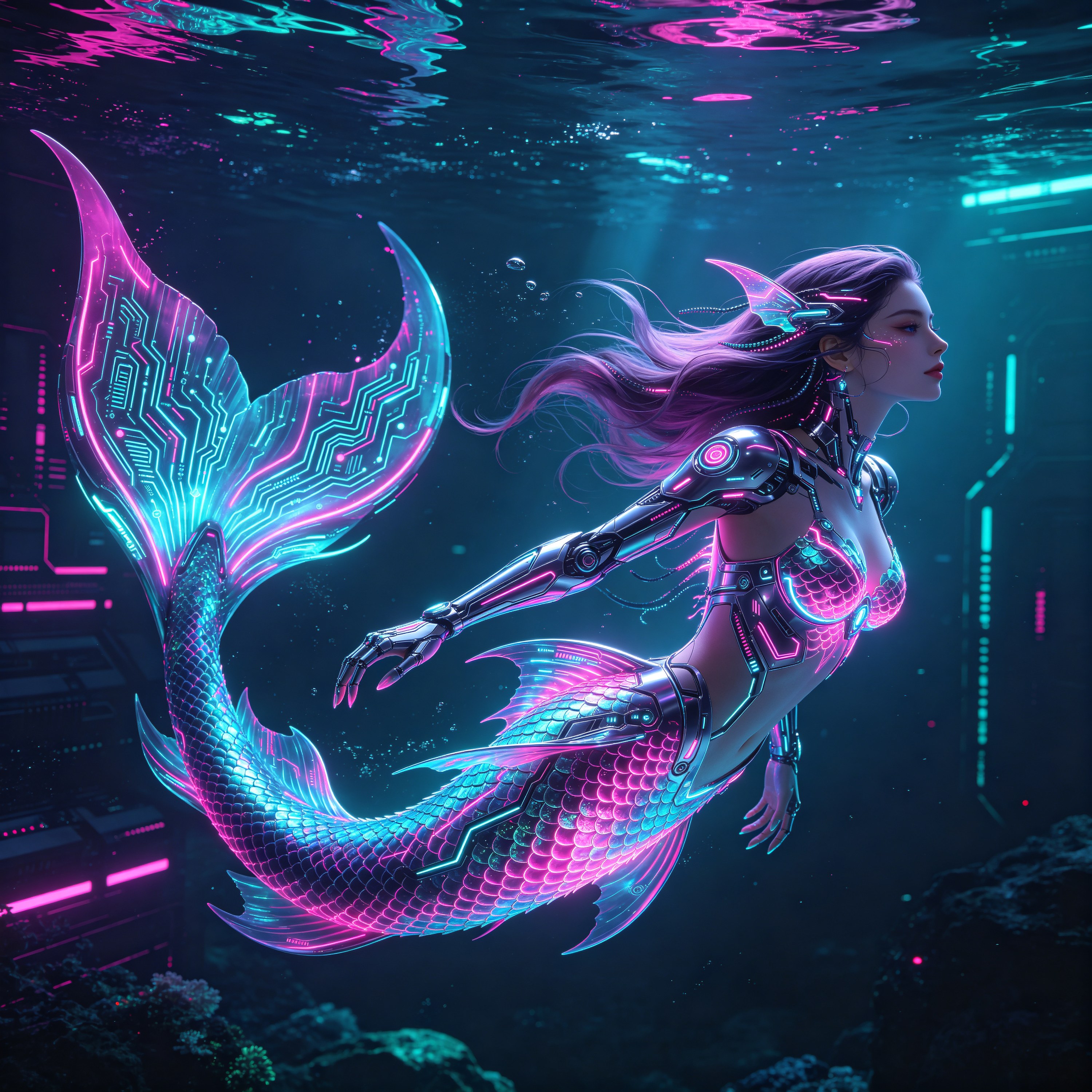 Cyberpunk Mermaid