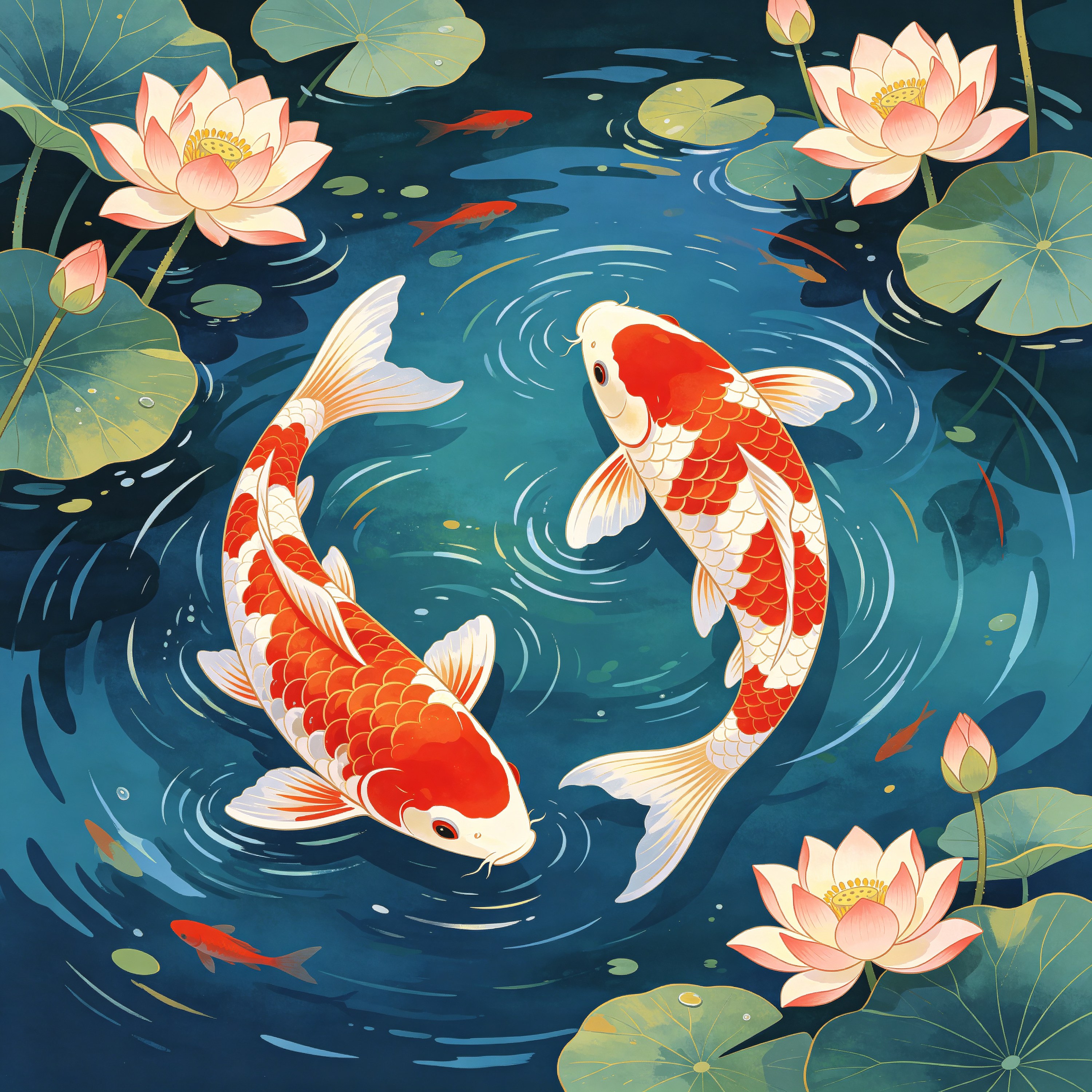 Ukiyo-e Koi