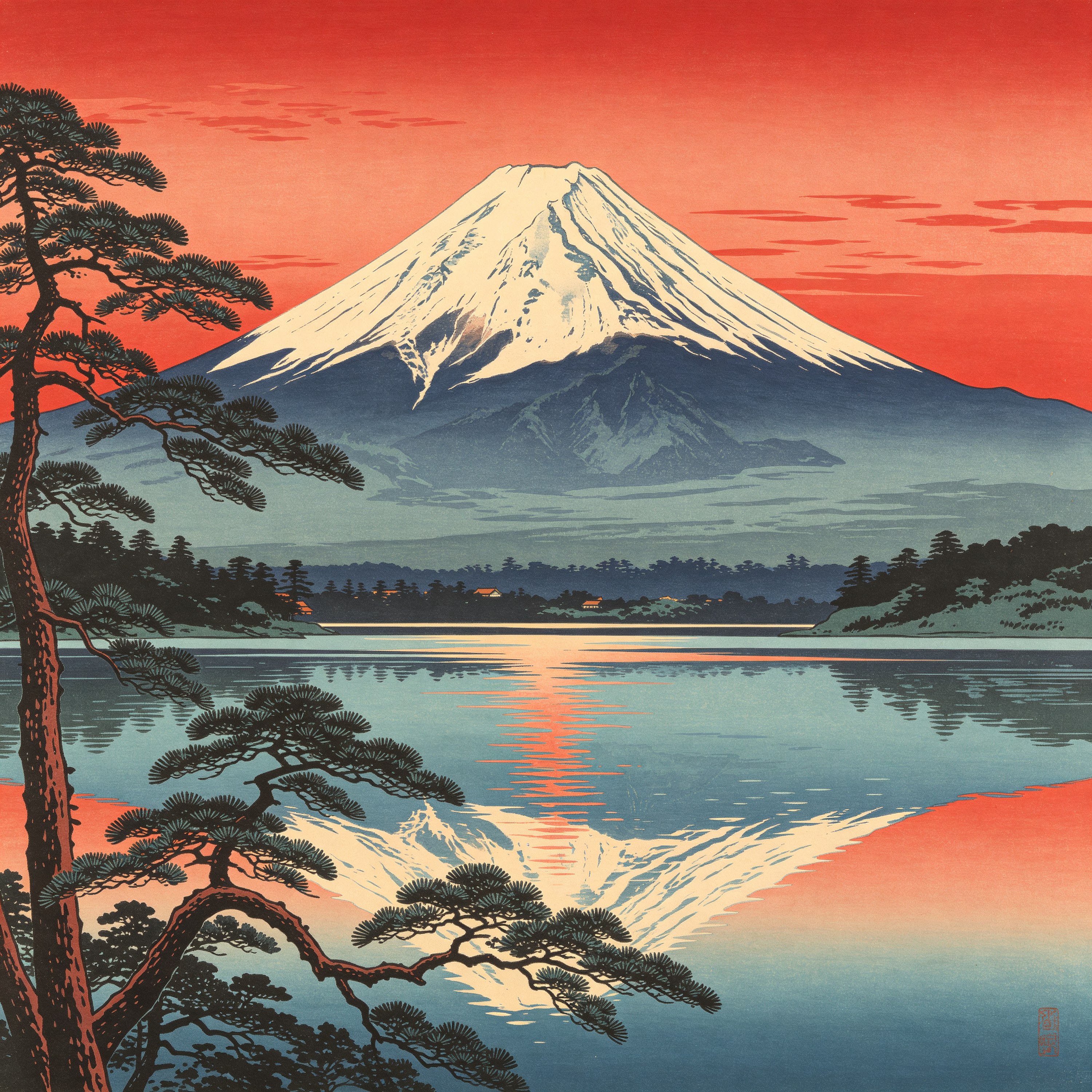 Ukiyo-e Mount Fuji