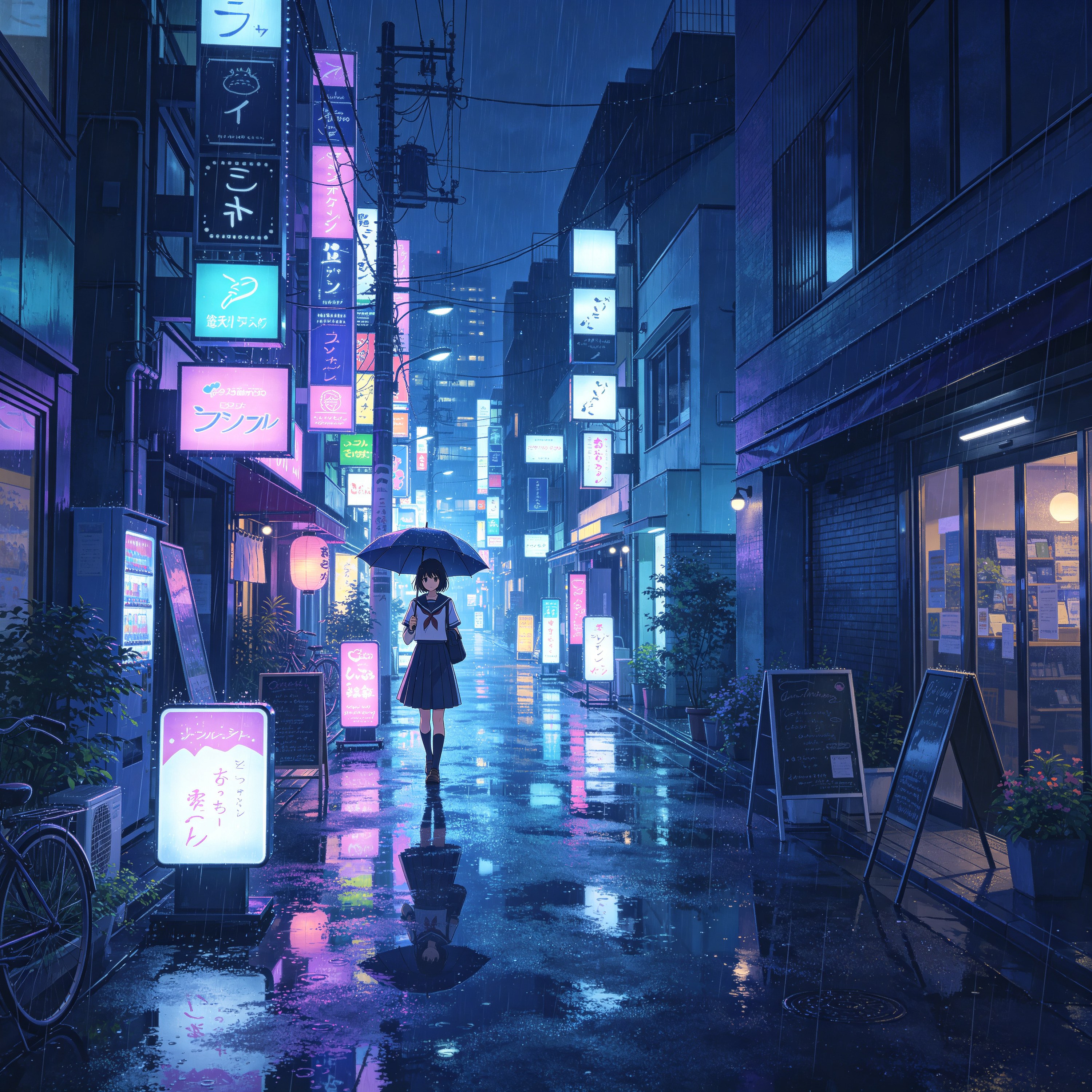 Tokyo in Rain