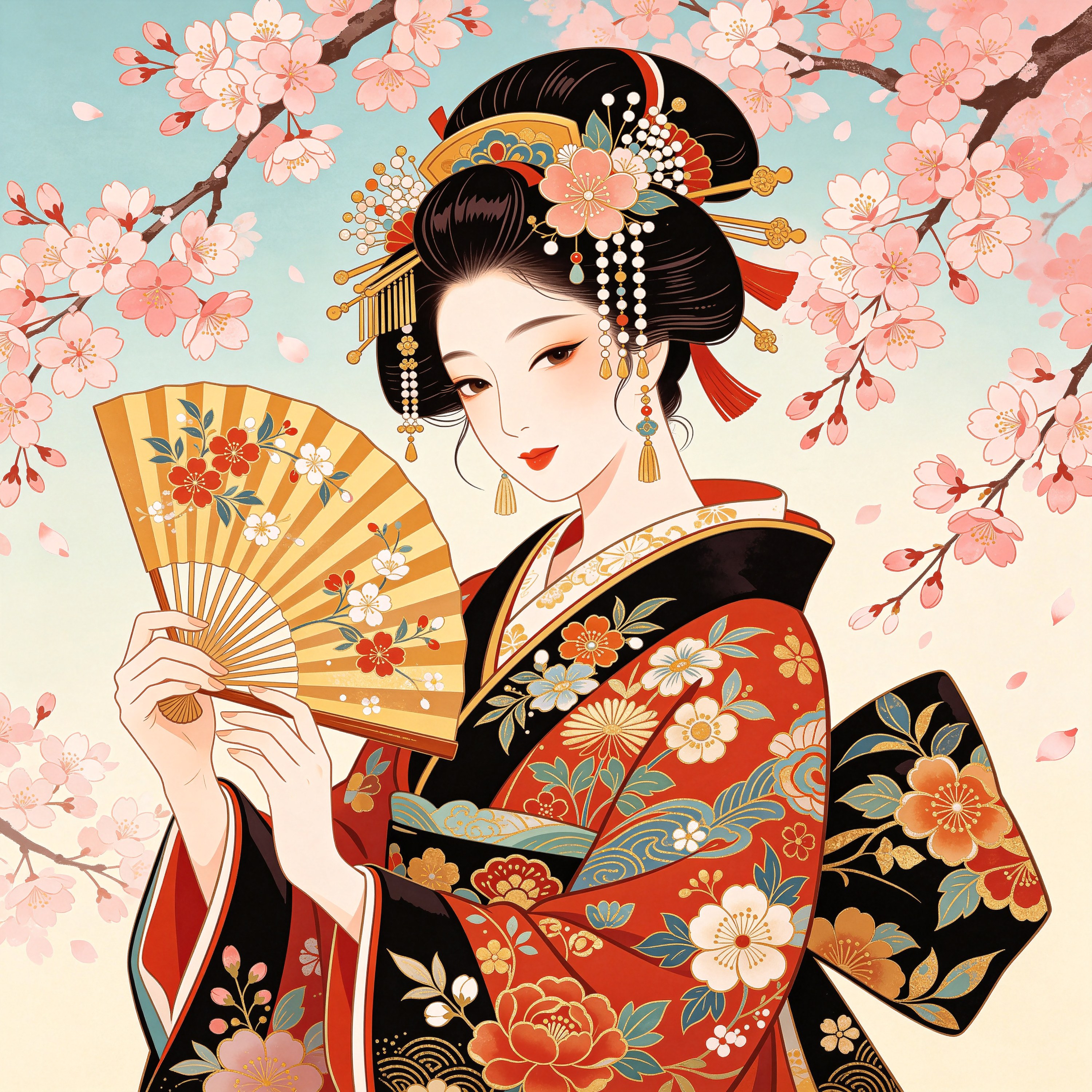 Ukiyo-e Geisha