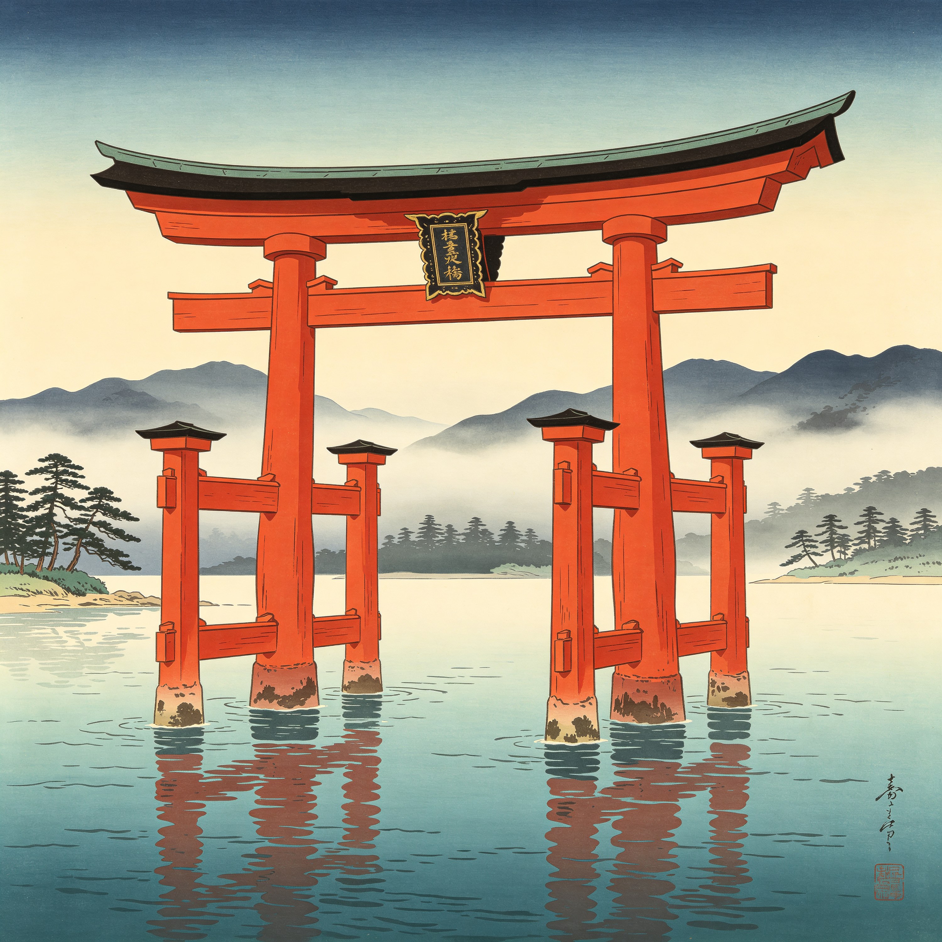 Ukiyo-e Torii