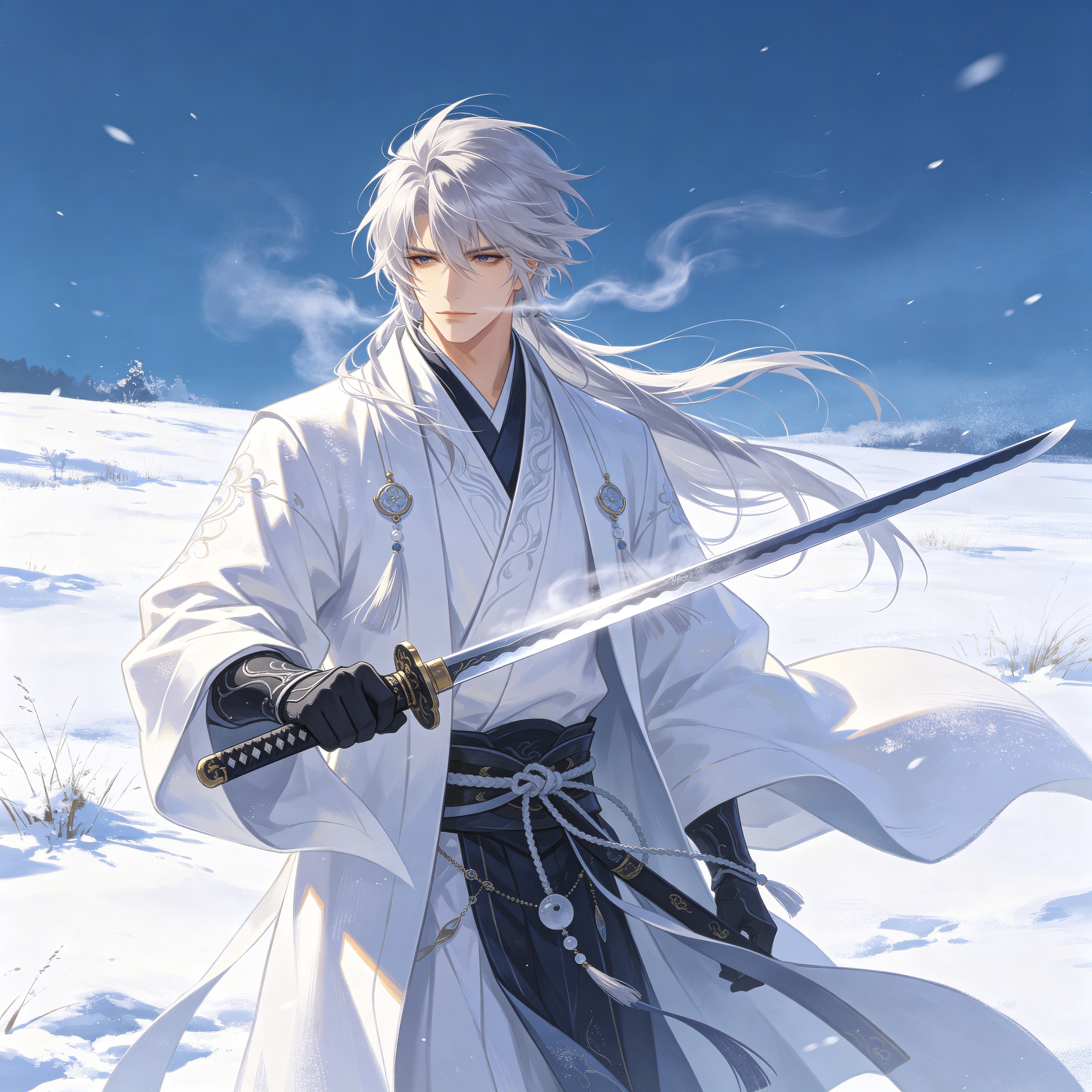 Silver-haired Swordsman