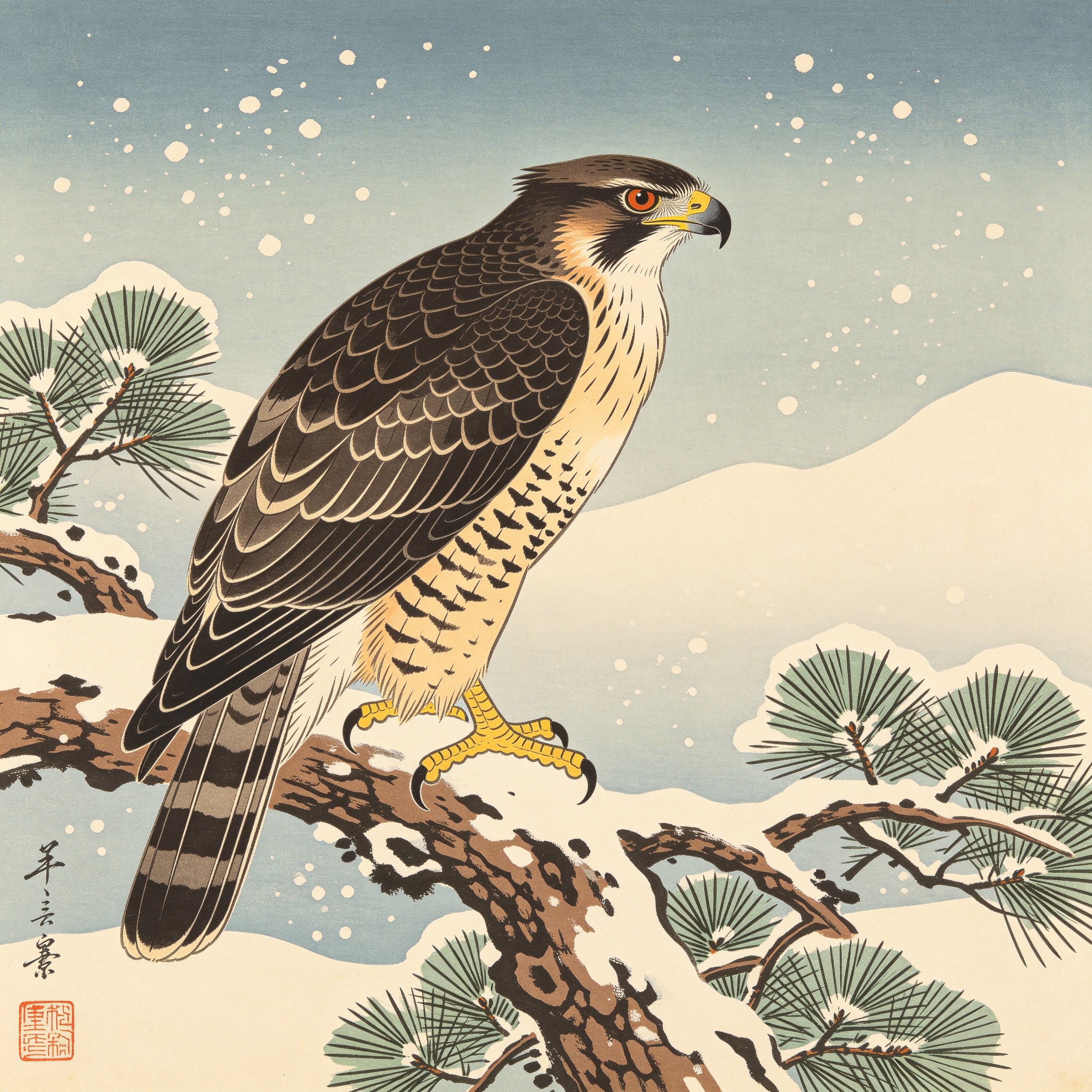 Ukiyo-e Eagle