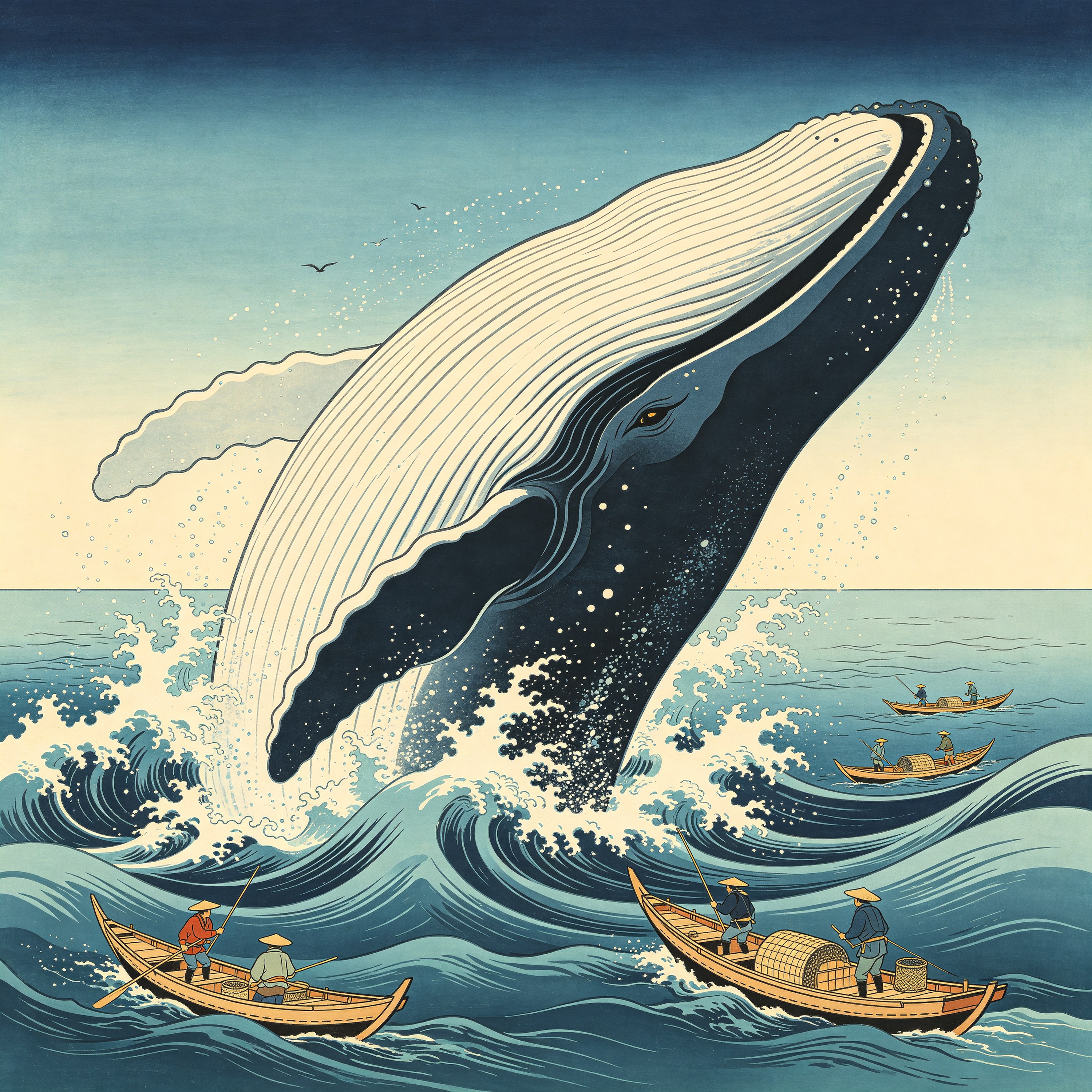 Ukiyo-e Whale