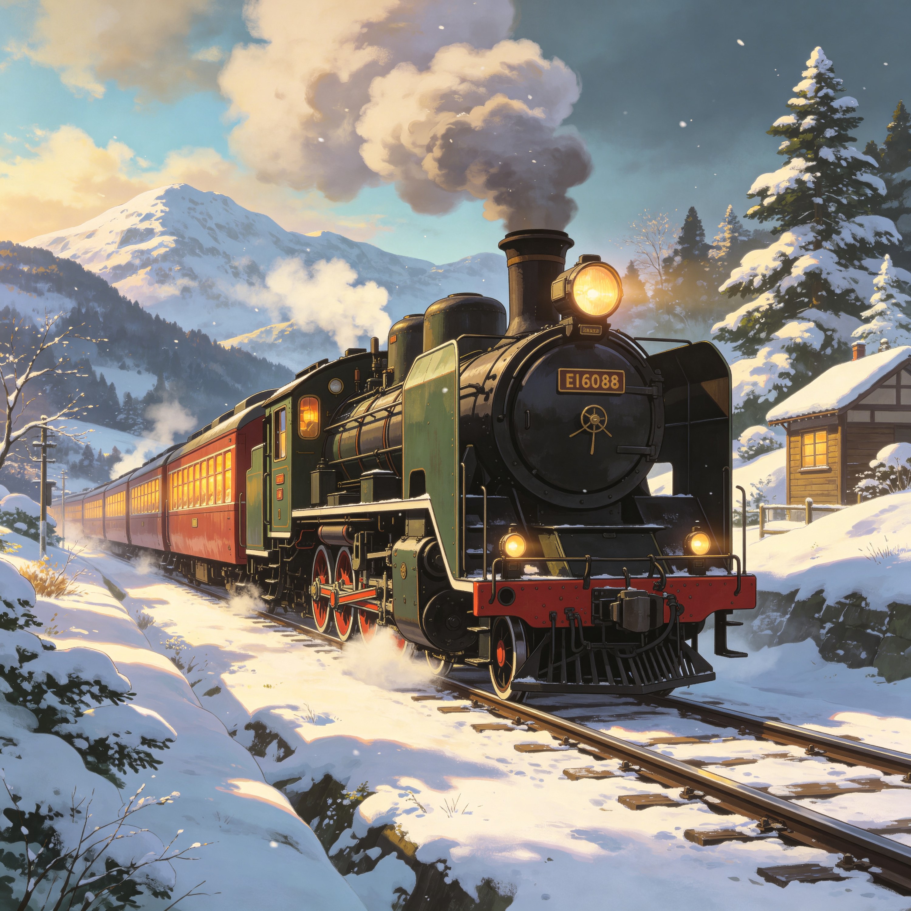 Train in Snow