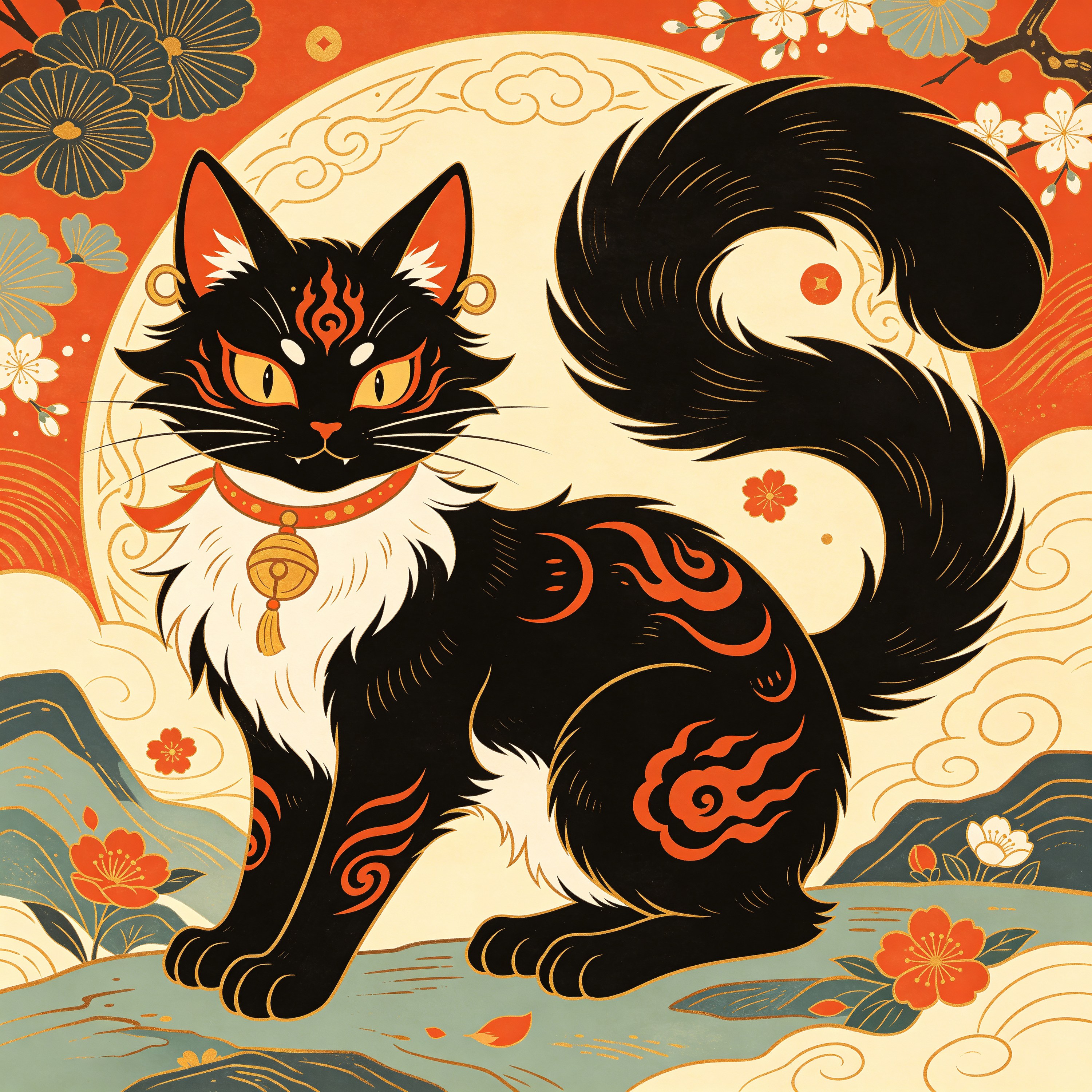 Ukiyo-e Nekomata