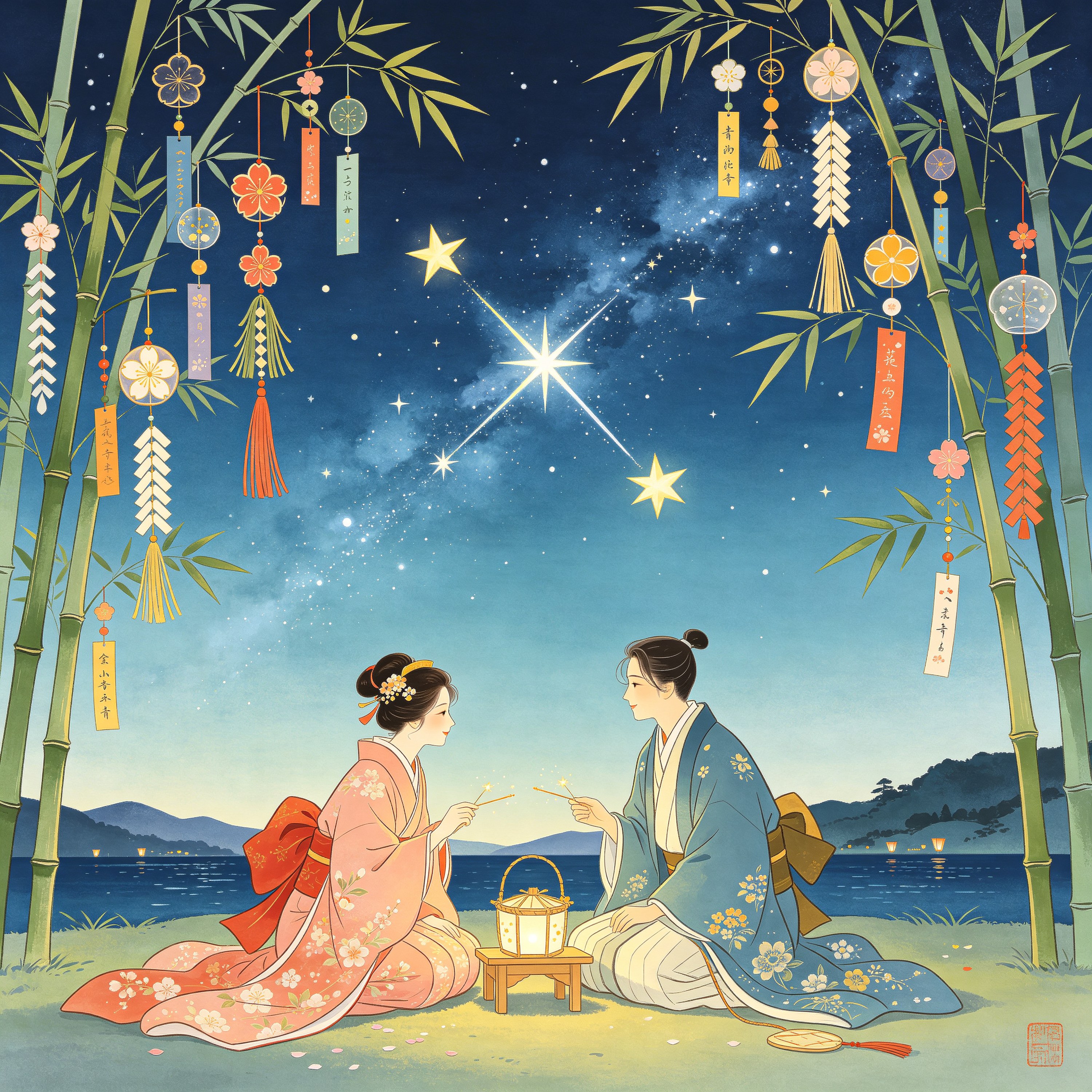 Ukiyo-e Tanabata