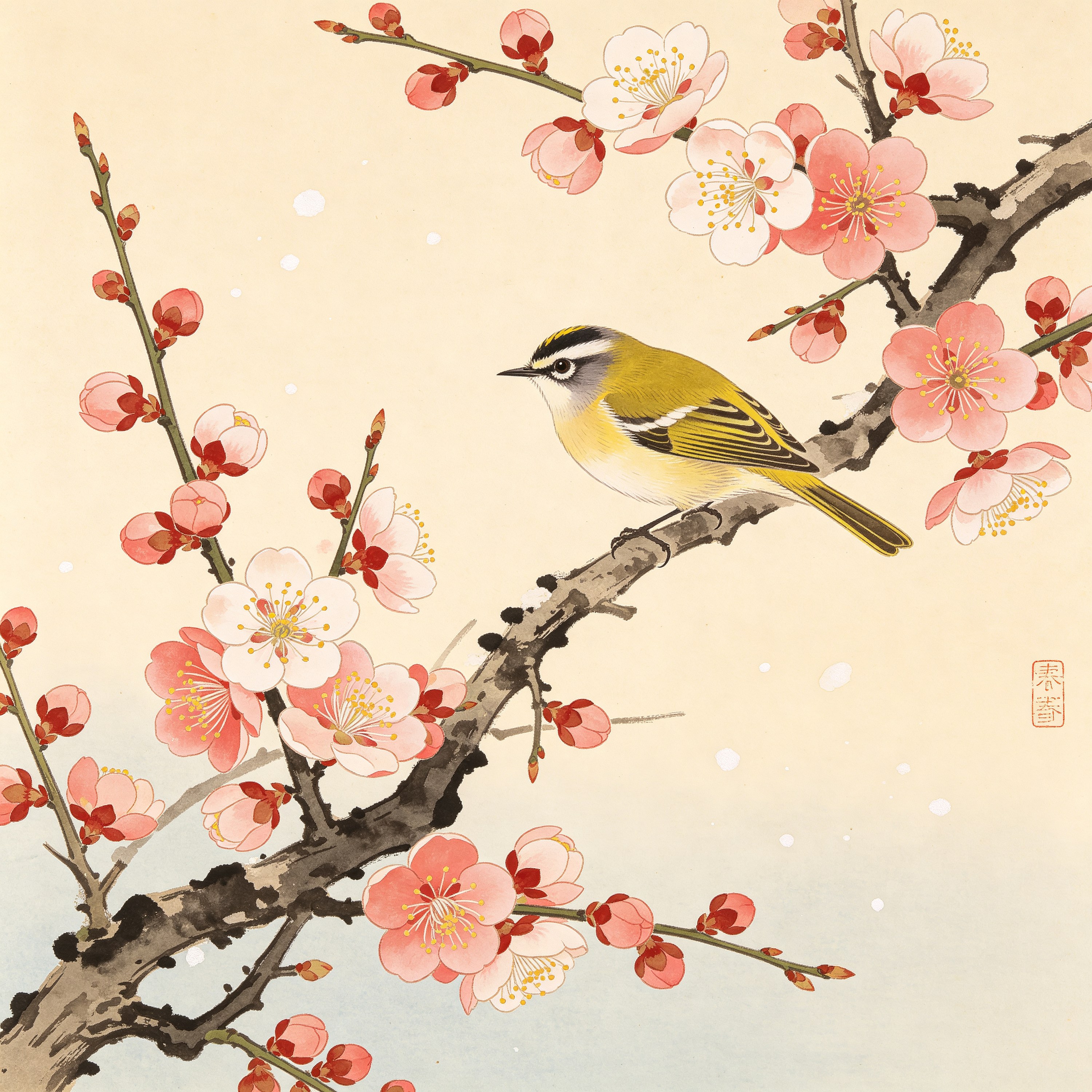 Ukiyo-e Plum Blossom