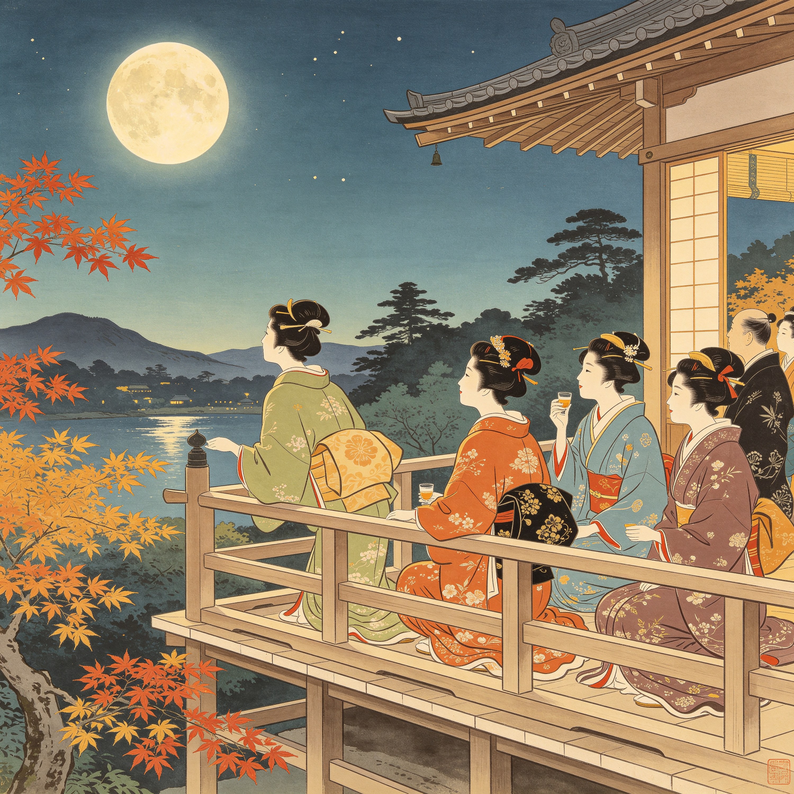 Ukiyo-e Moon Viewing