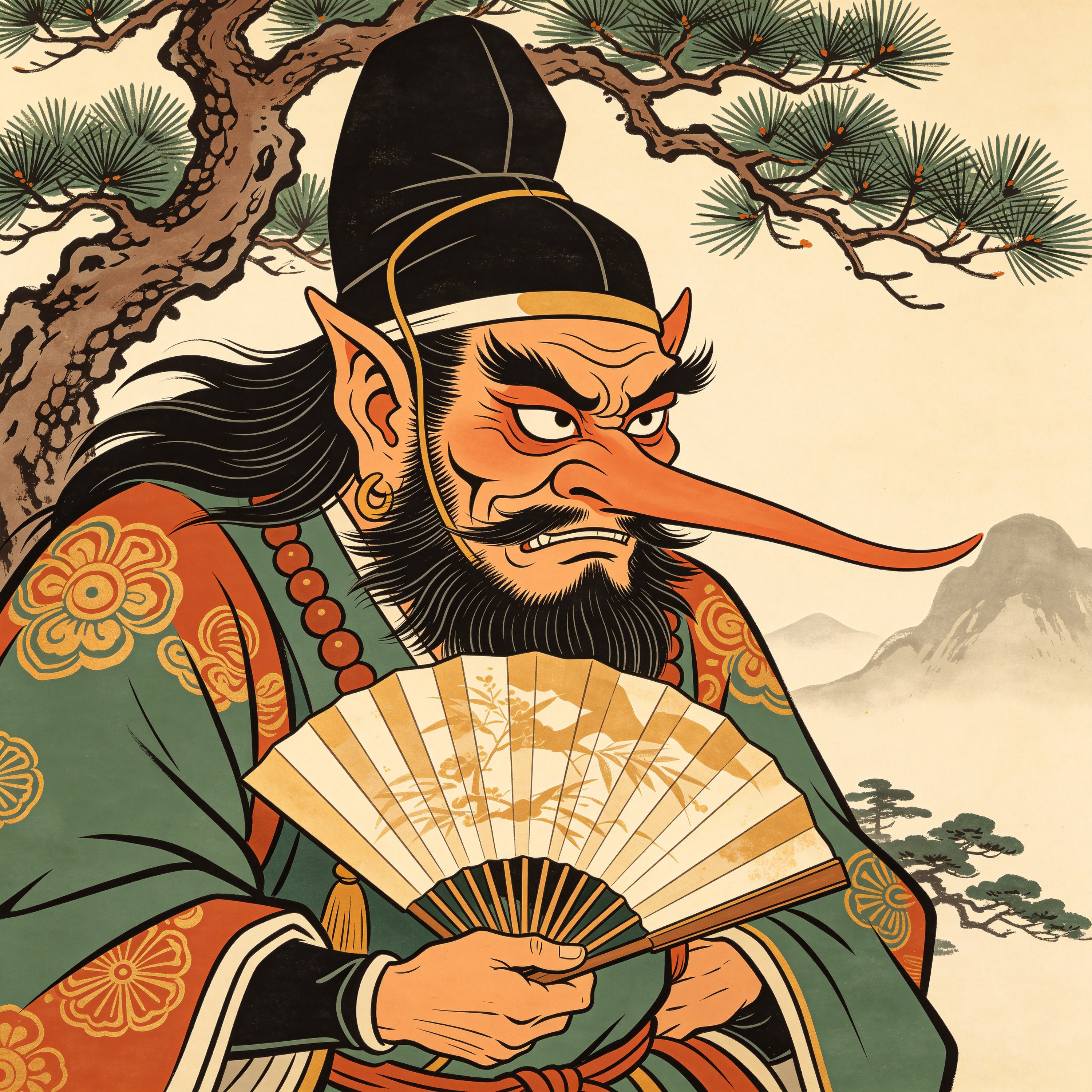 Ukiyo-e Tengu