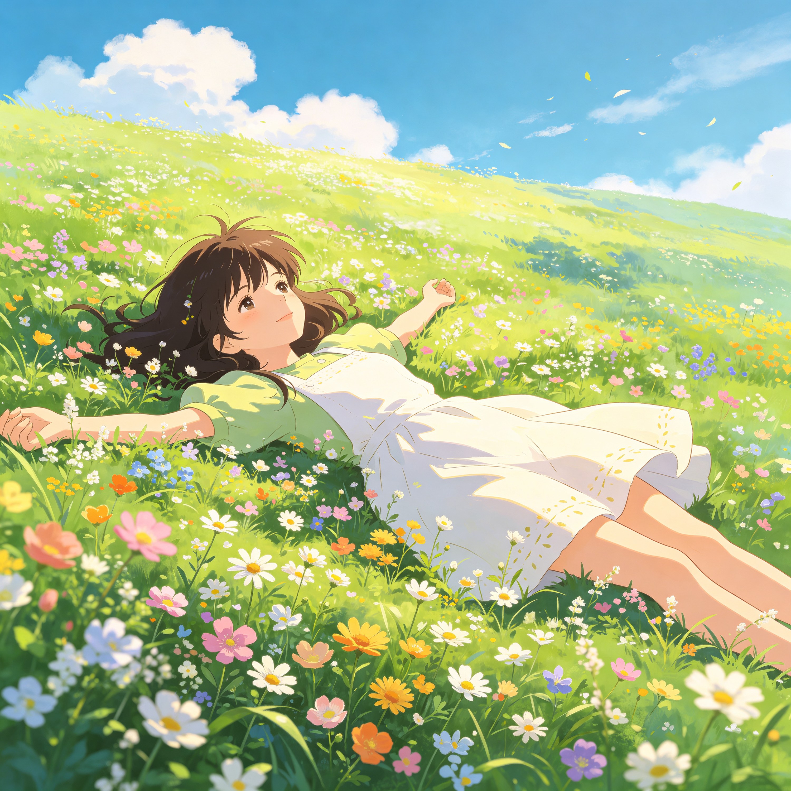 Flower Field Girl