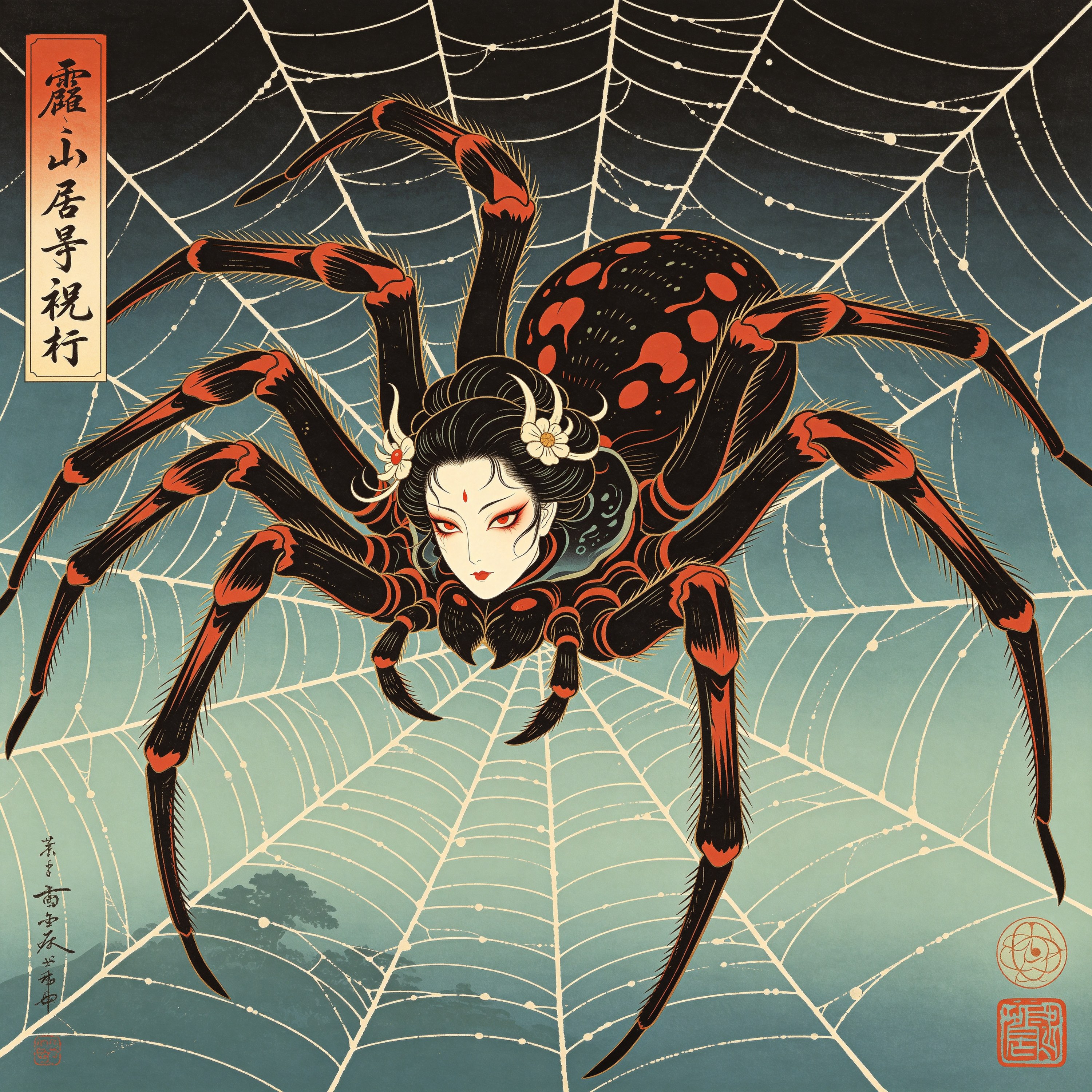 Ukiyo-e Spider