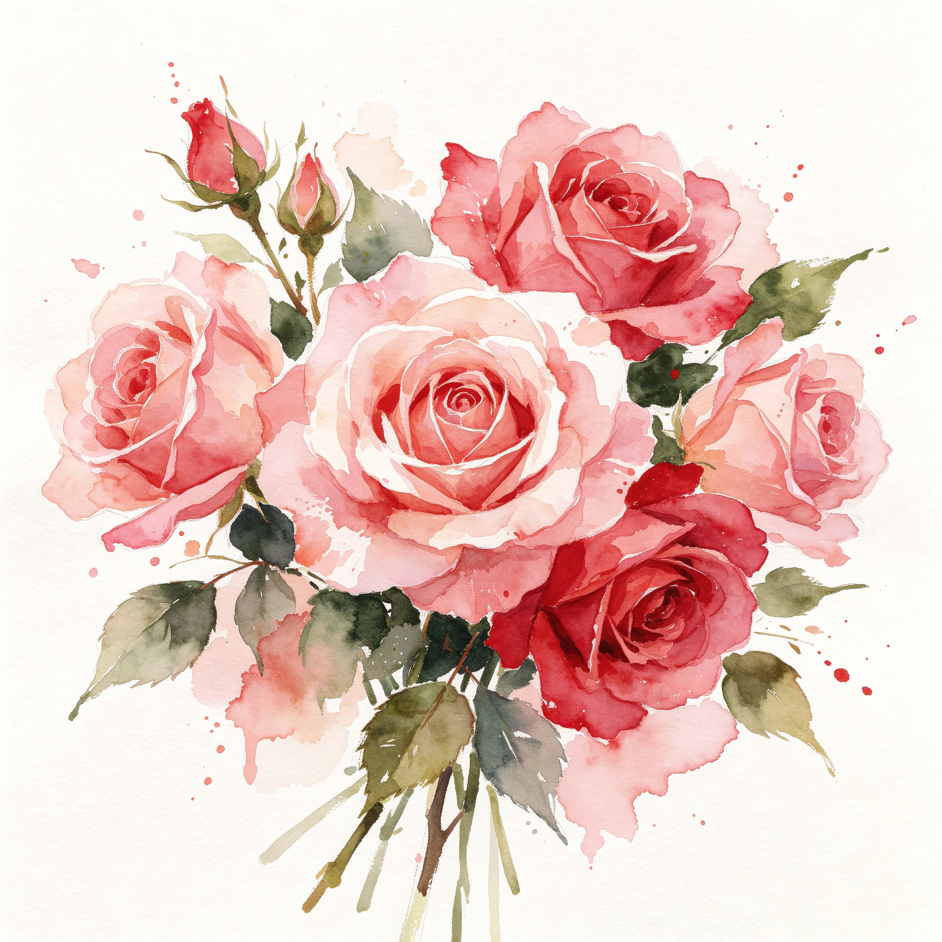 Watercolor Rose