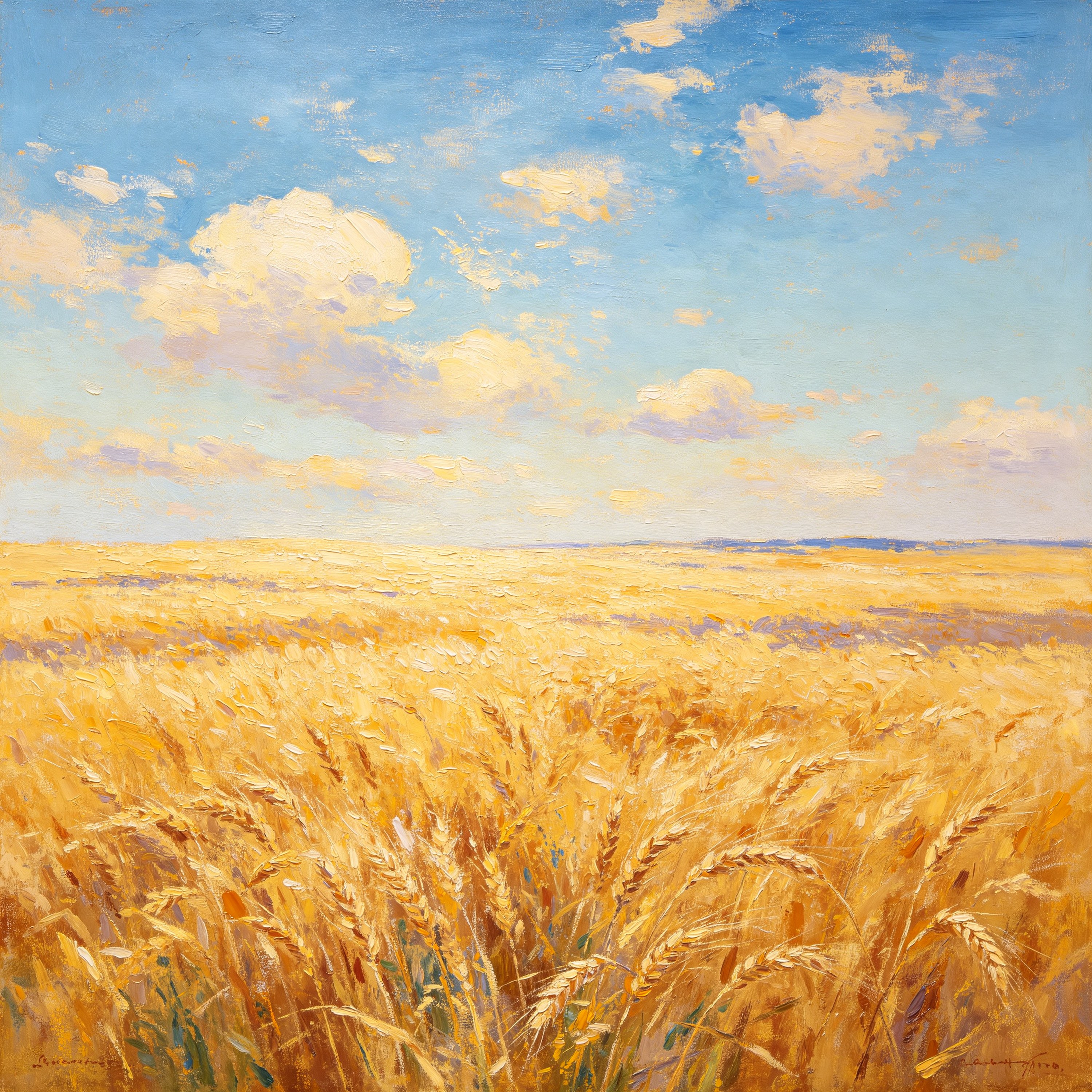 Oil Wheat Field