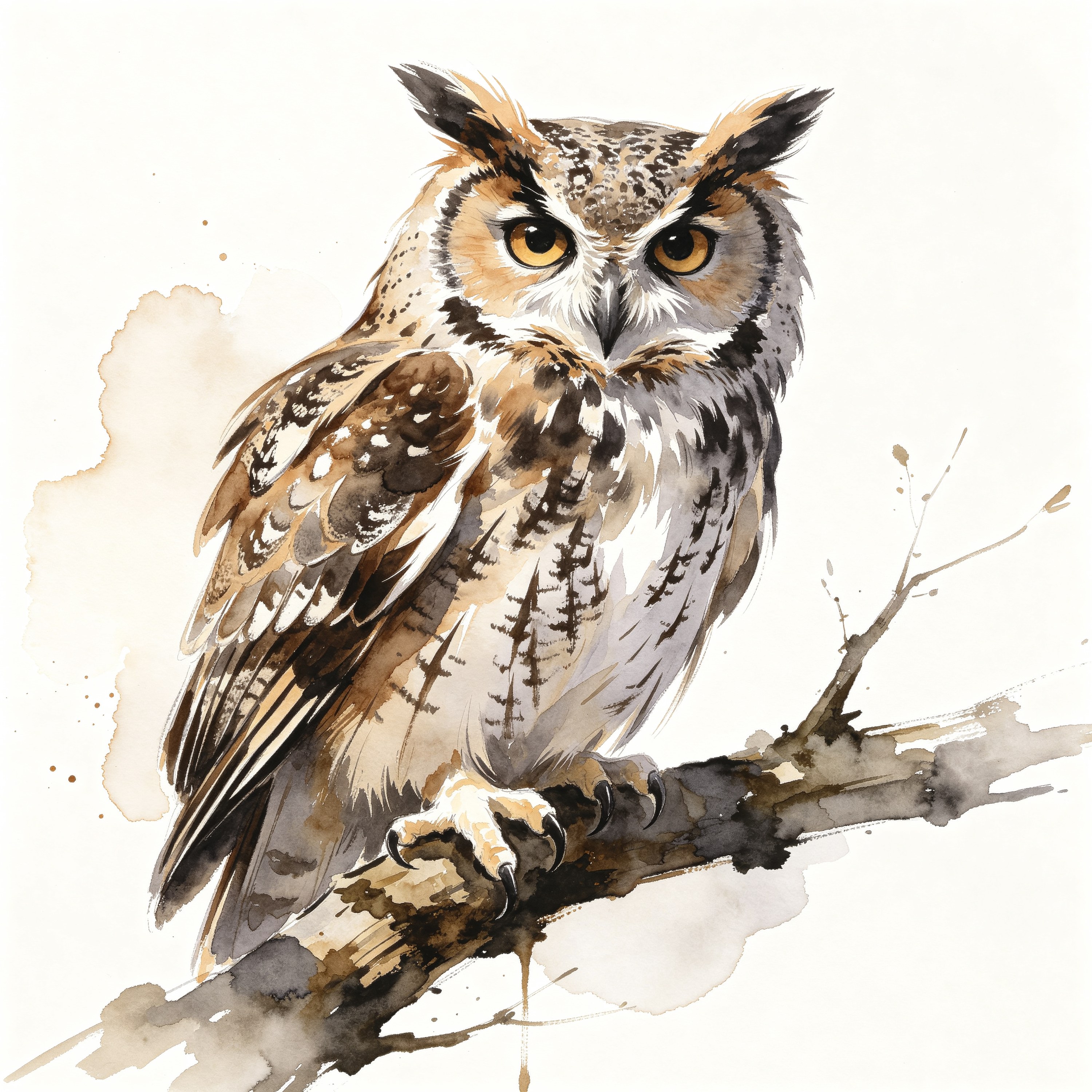 Watercolor Owl
