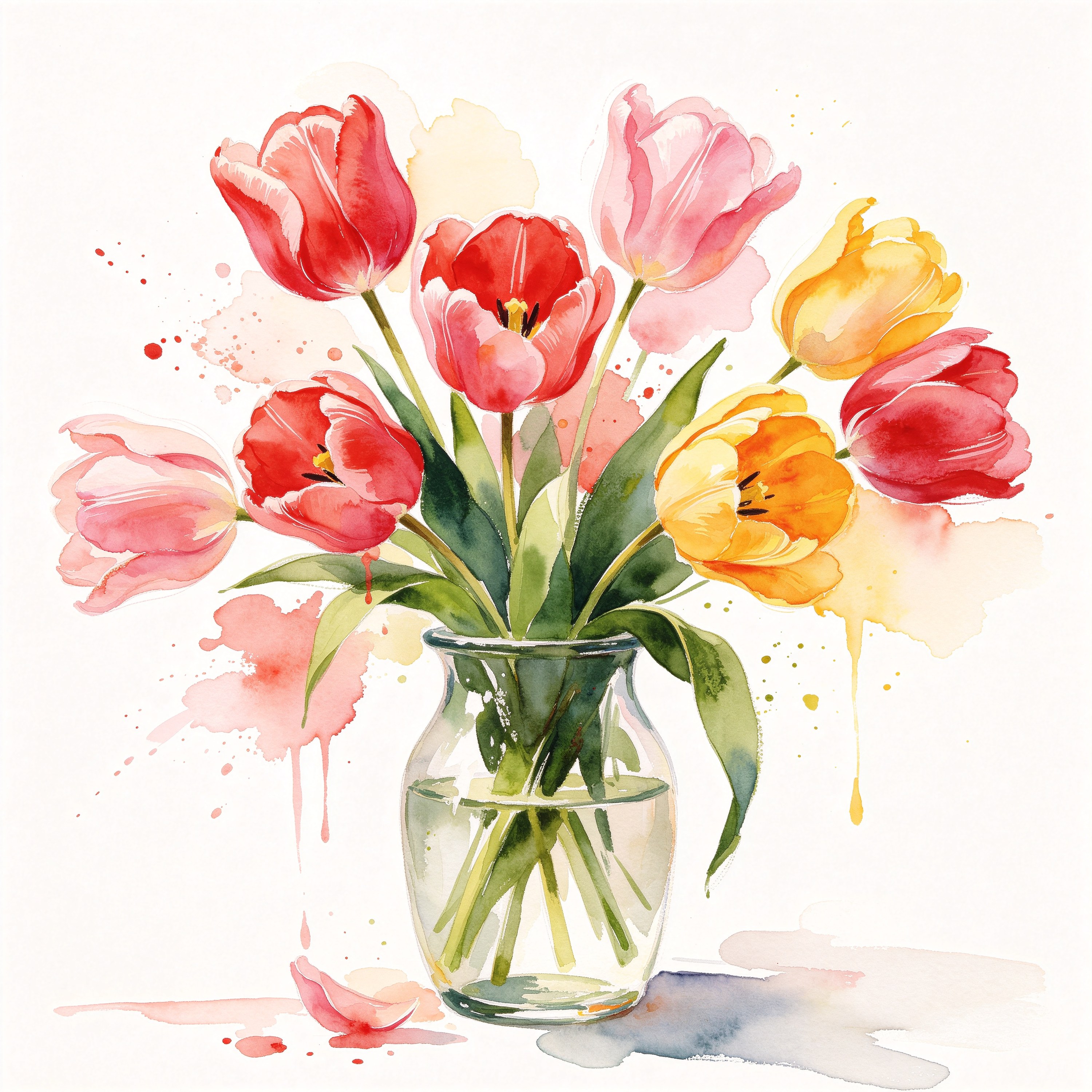 Watercolor Tulip