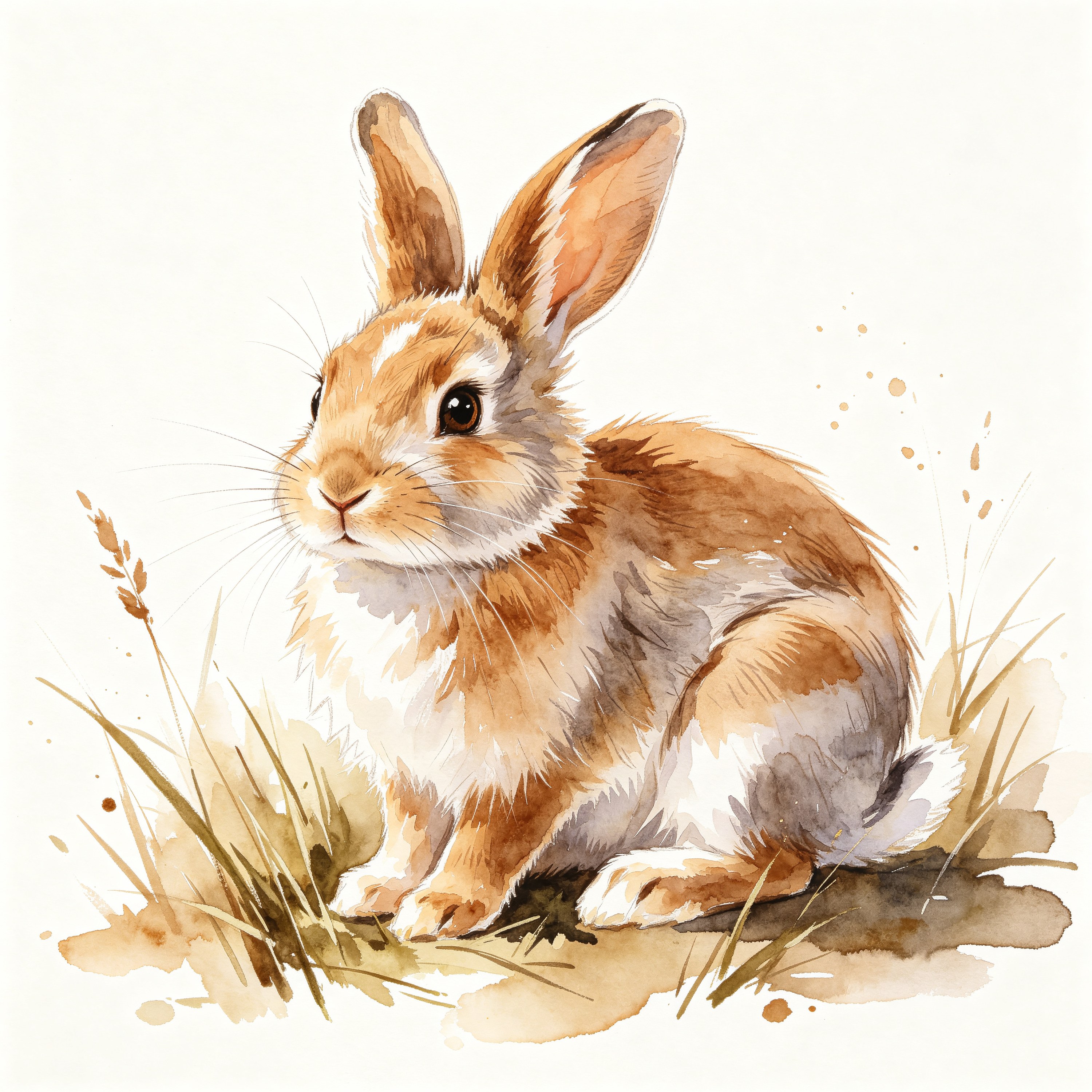 Watercolor Rabbit