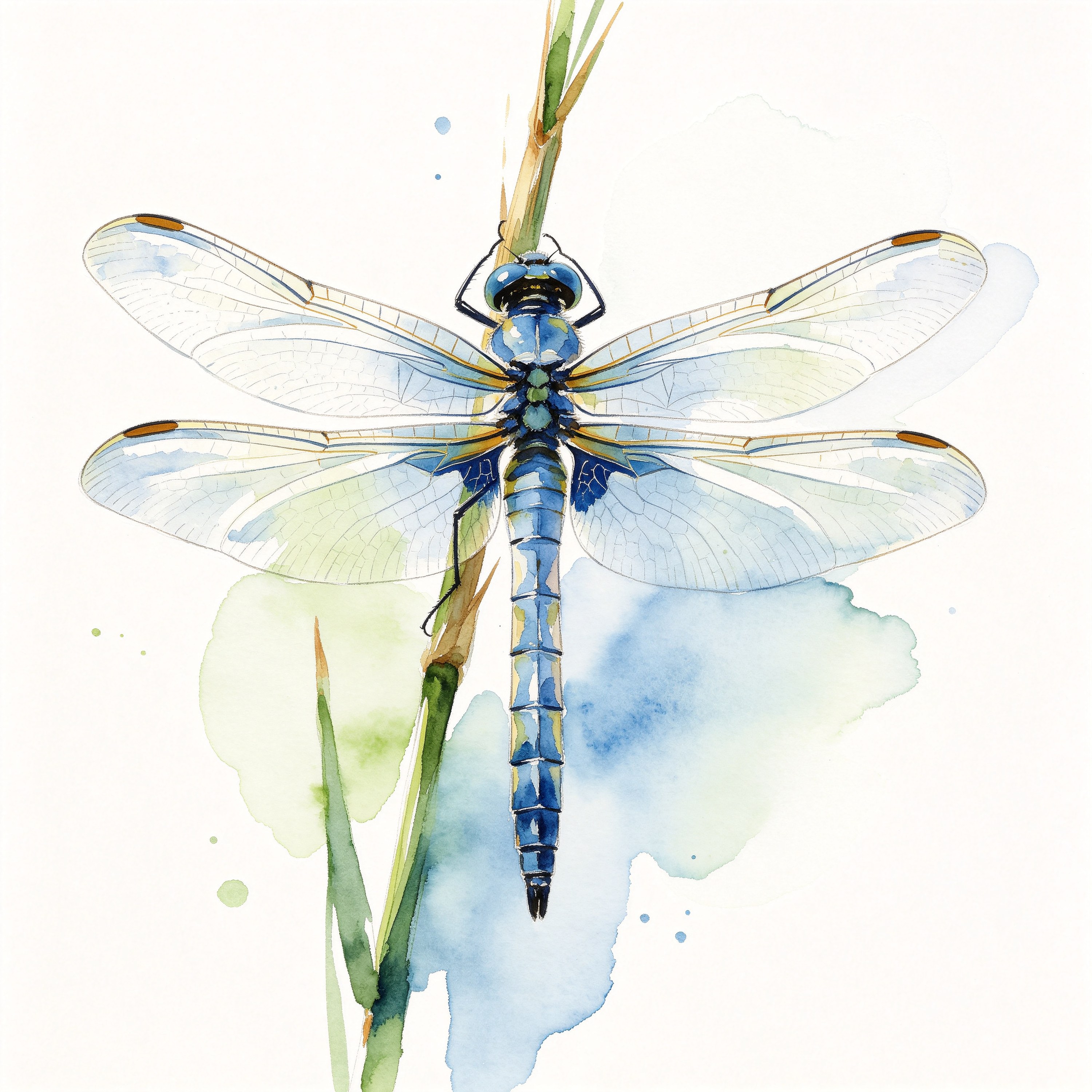 Watercolor Dragonfly