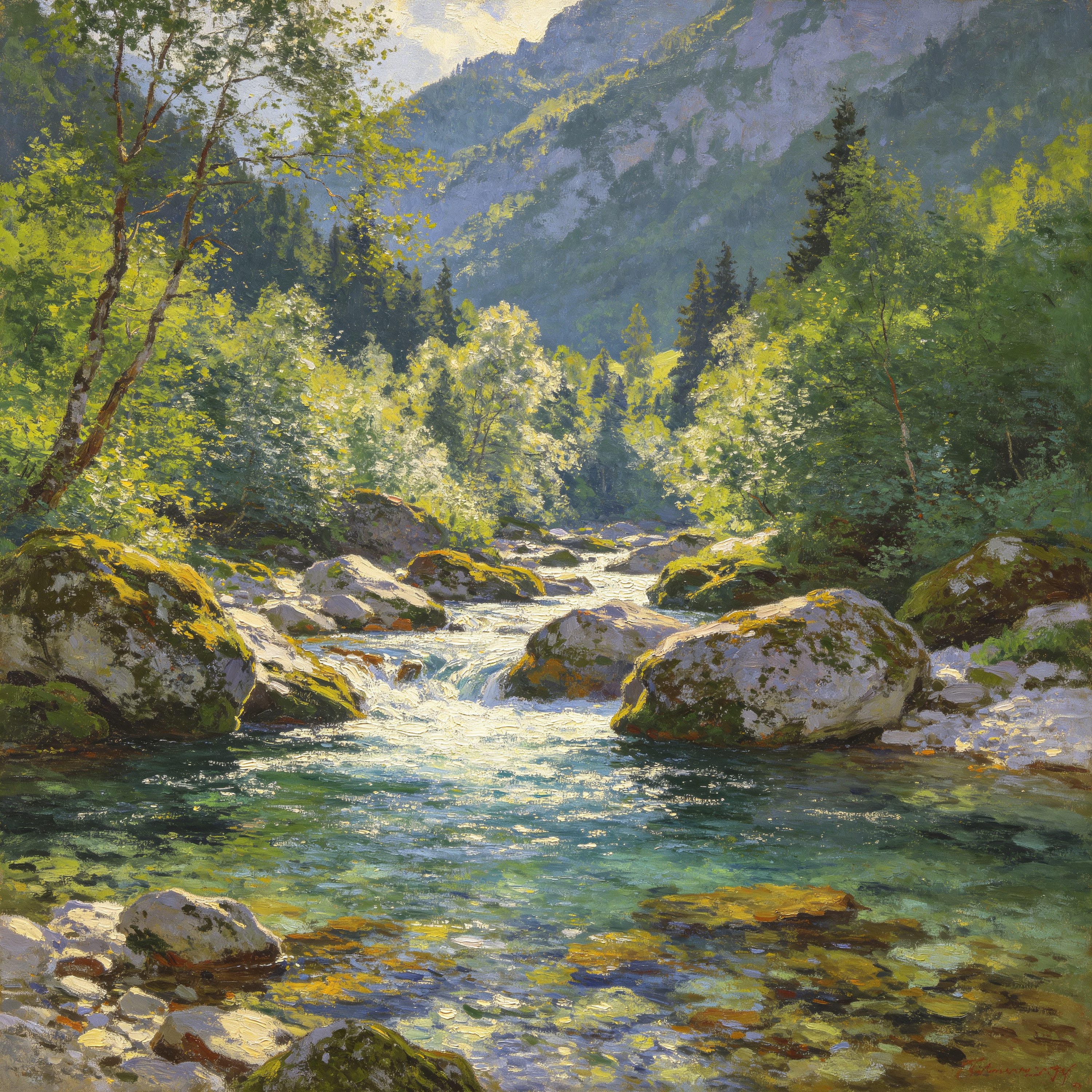 Oil Mountain Stream
