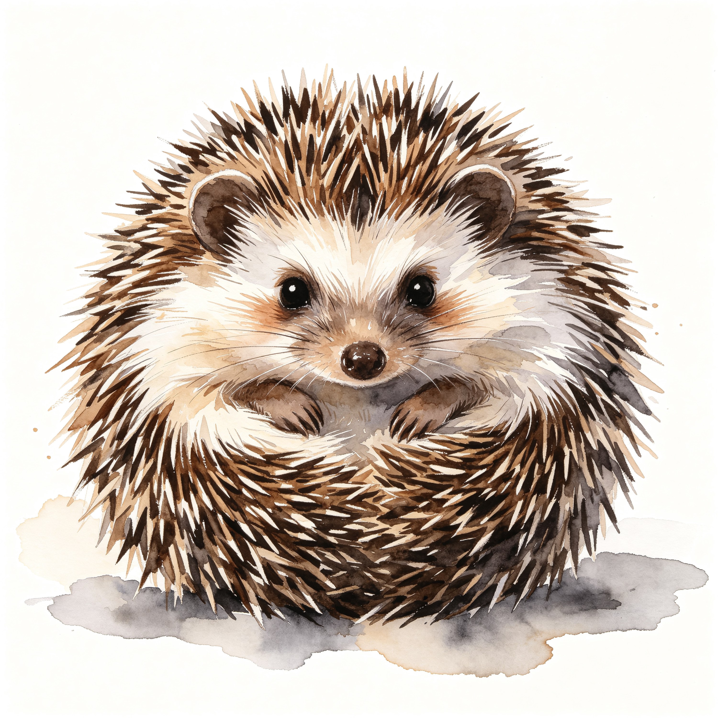 Watercolor Hedgehog