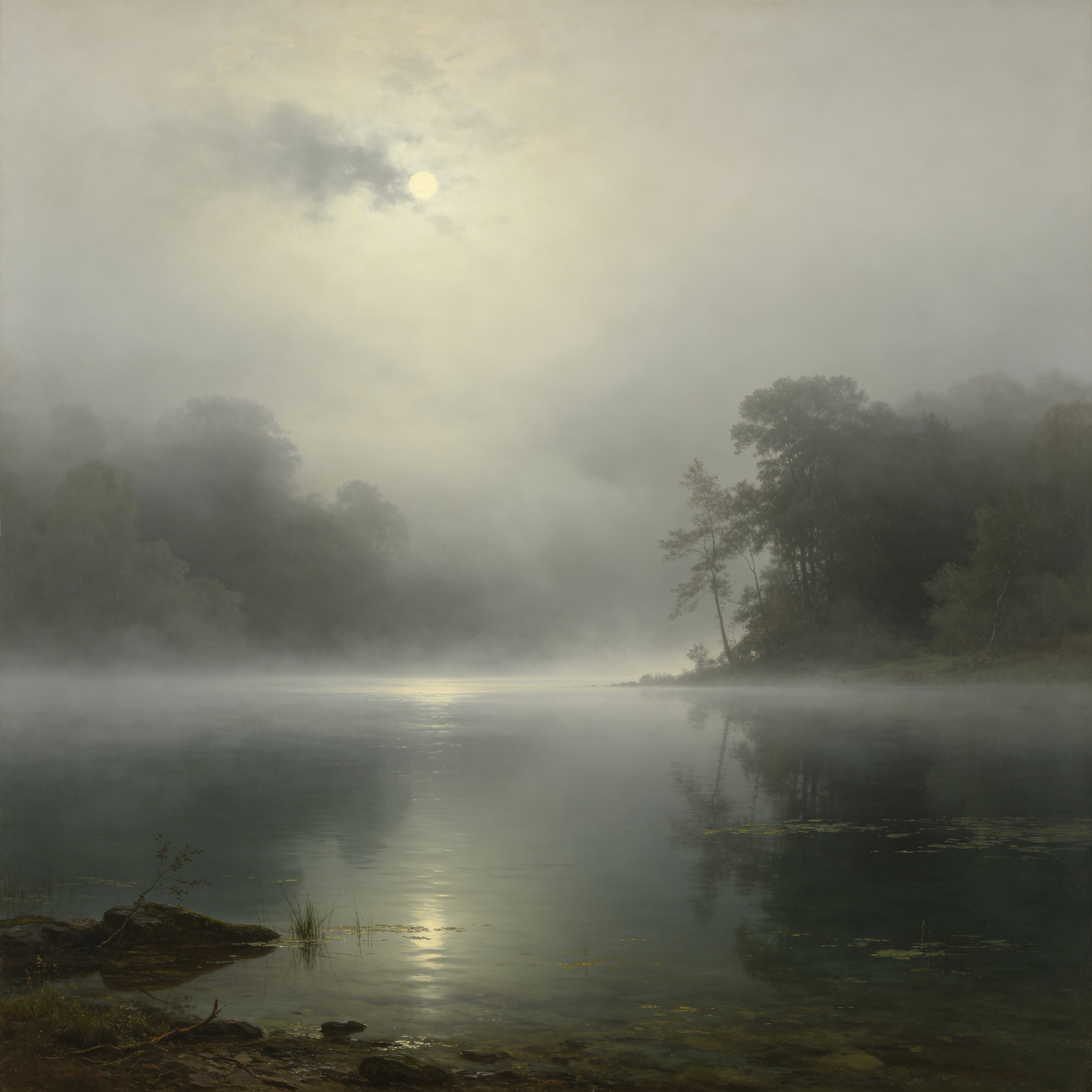Oil Lake in Mist