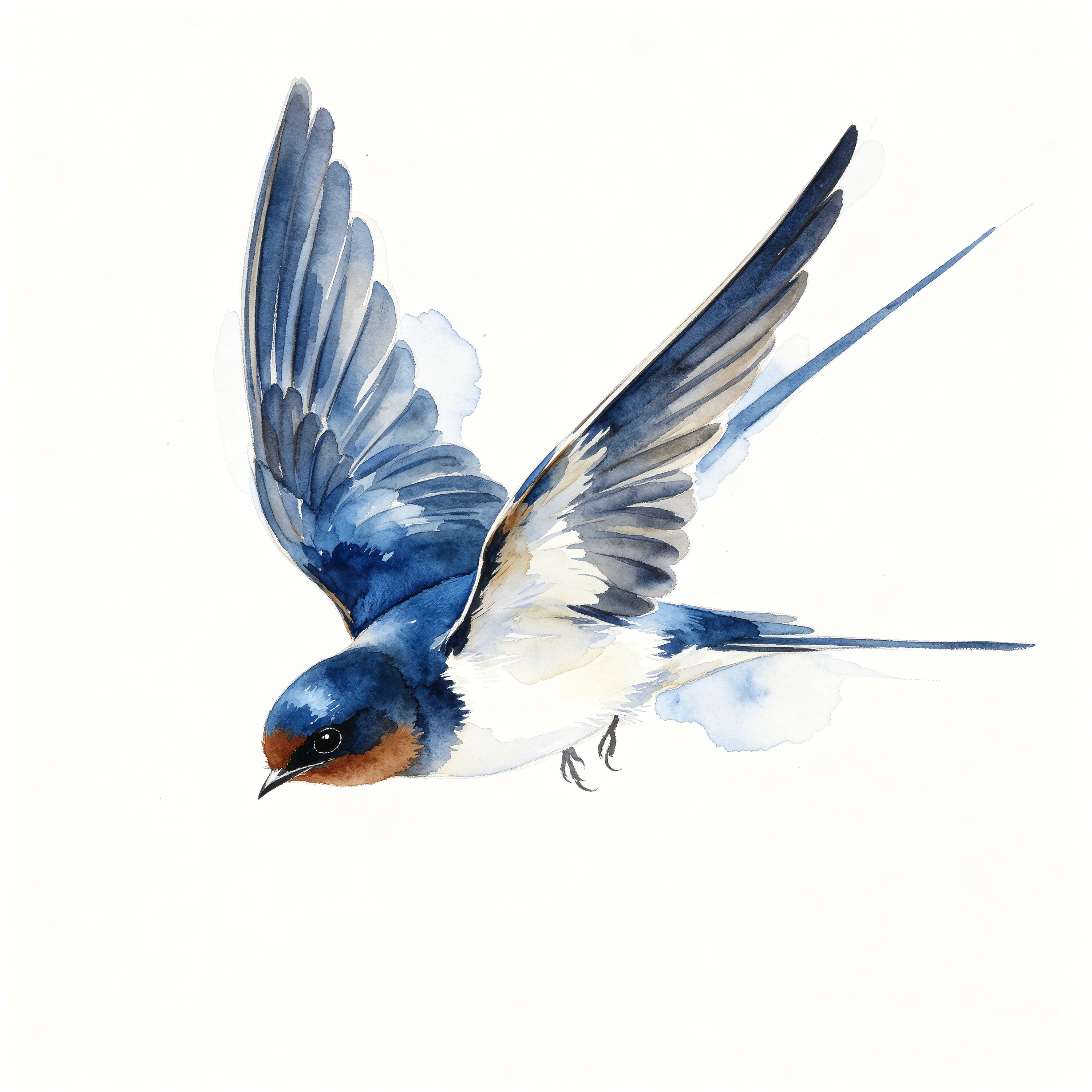 Watercolor Swallow