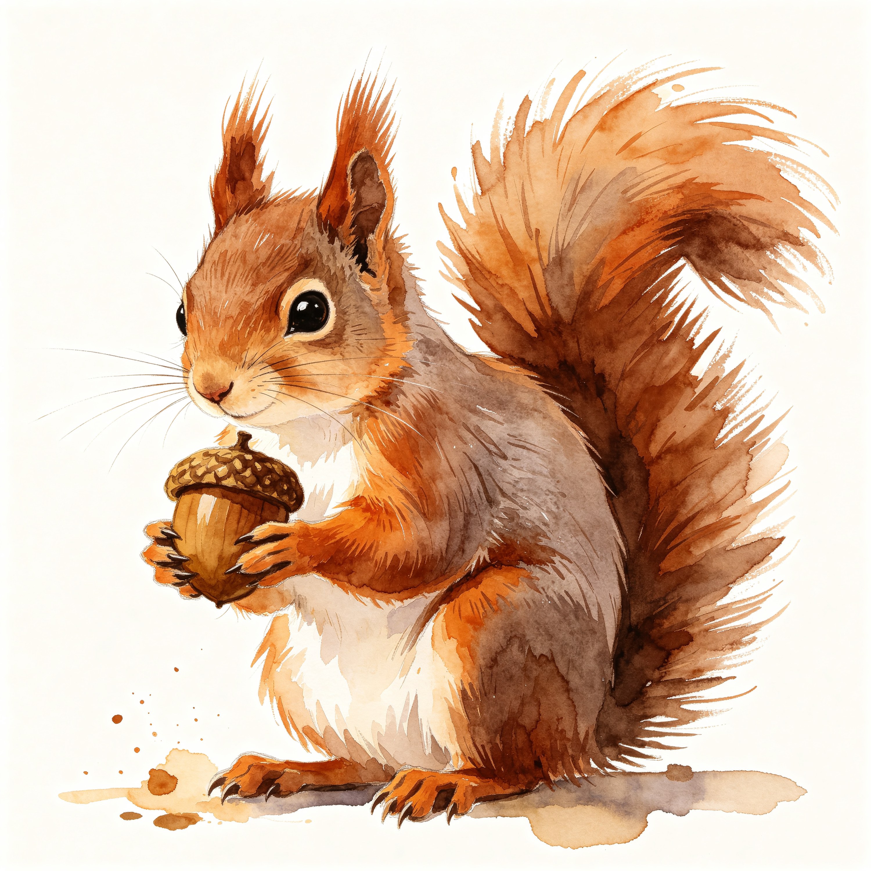 Watercolor Squirrel