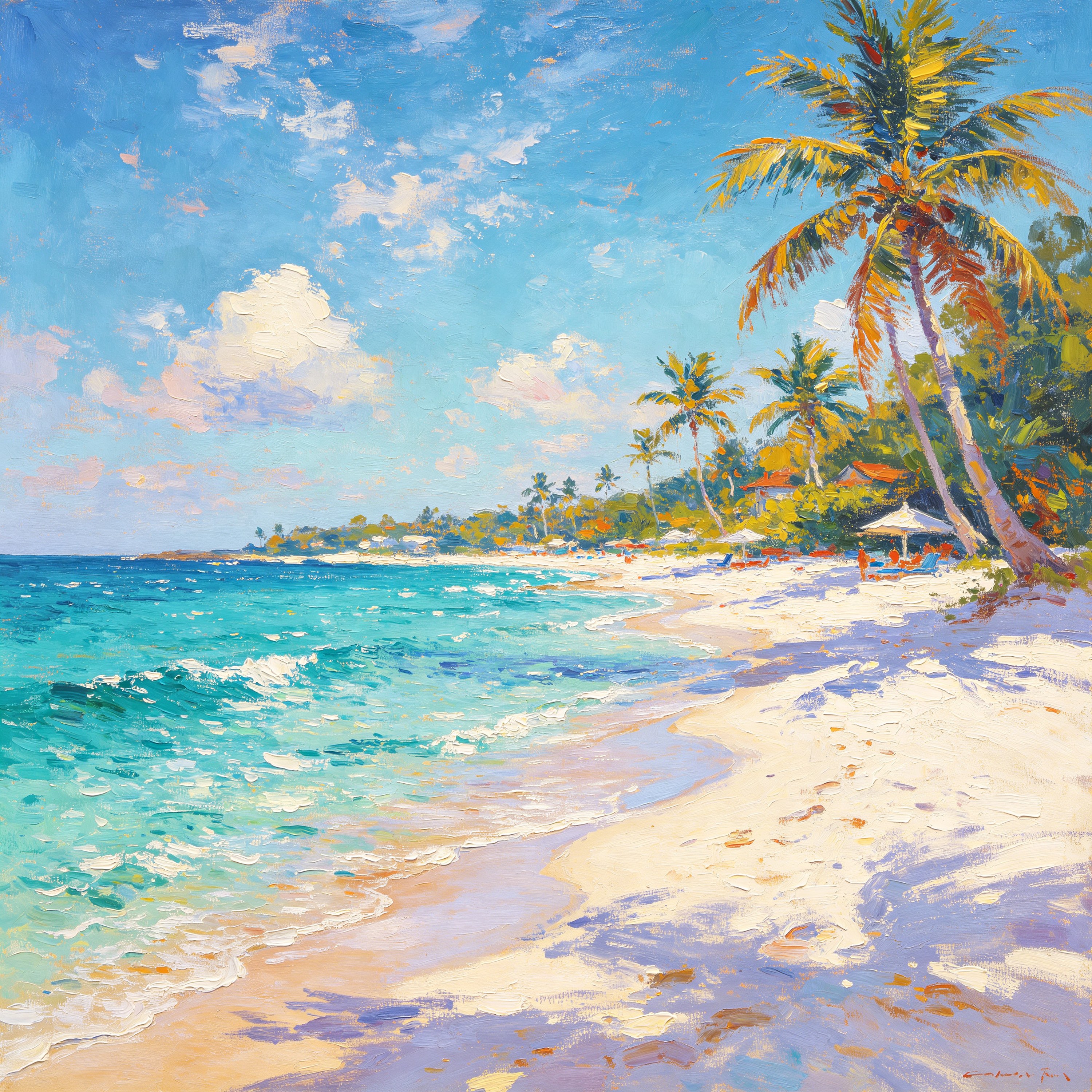Oil Summer Beach