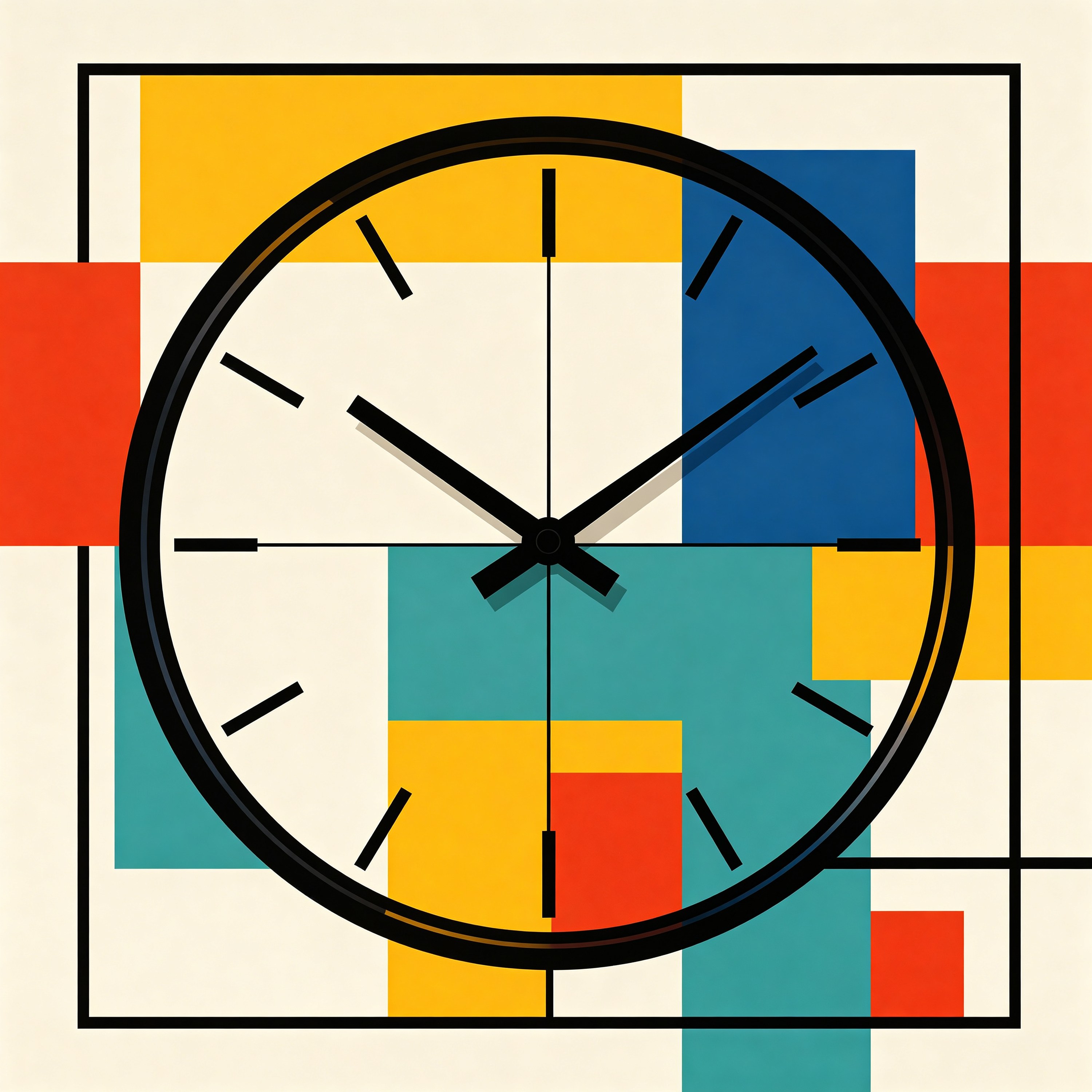 Bauhaus Wall Clock