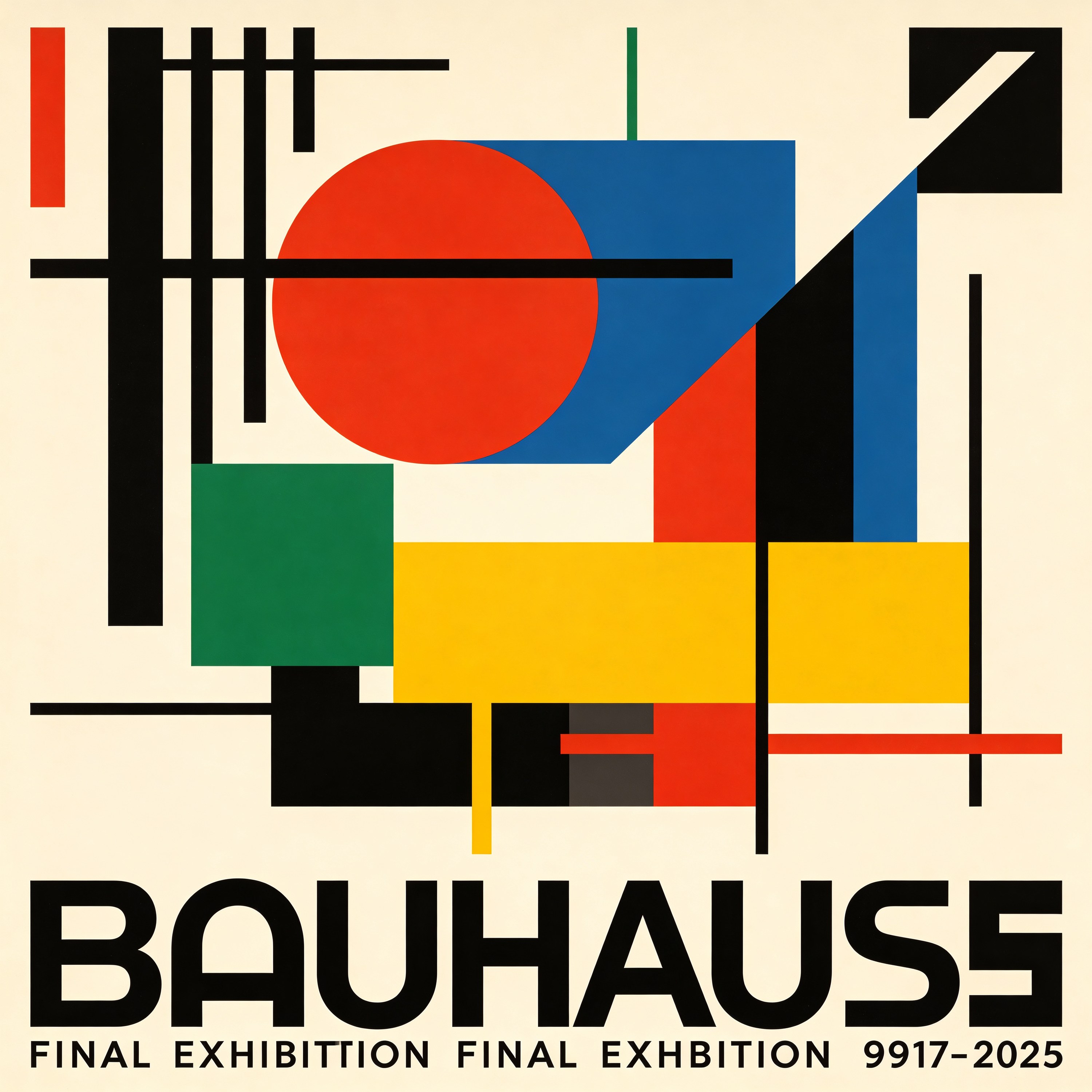 Bauhaus Final Exhibition Poster