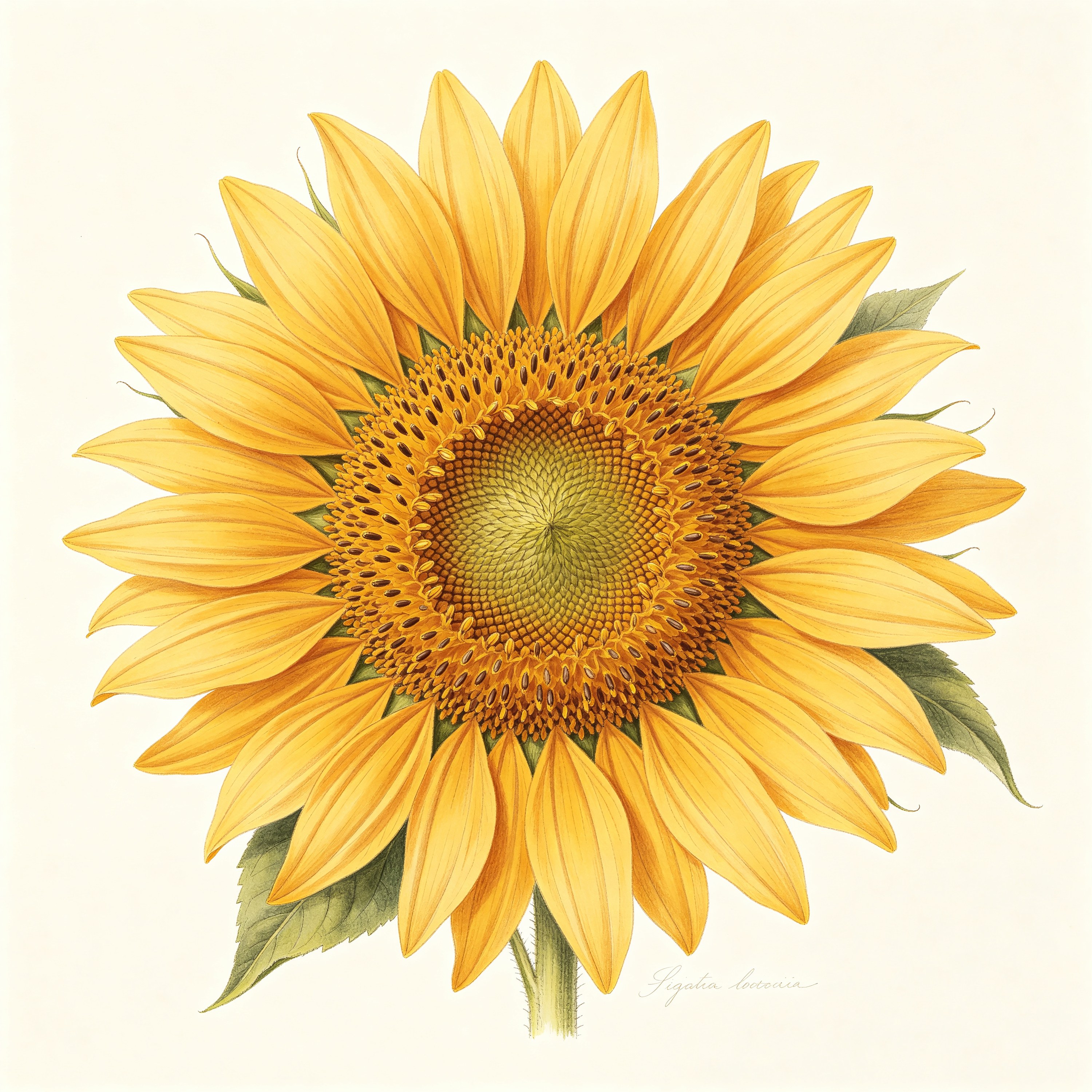 Botanical Sunflower