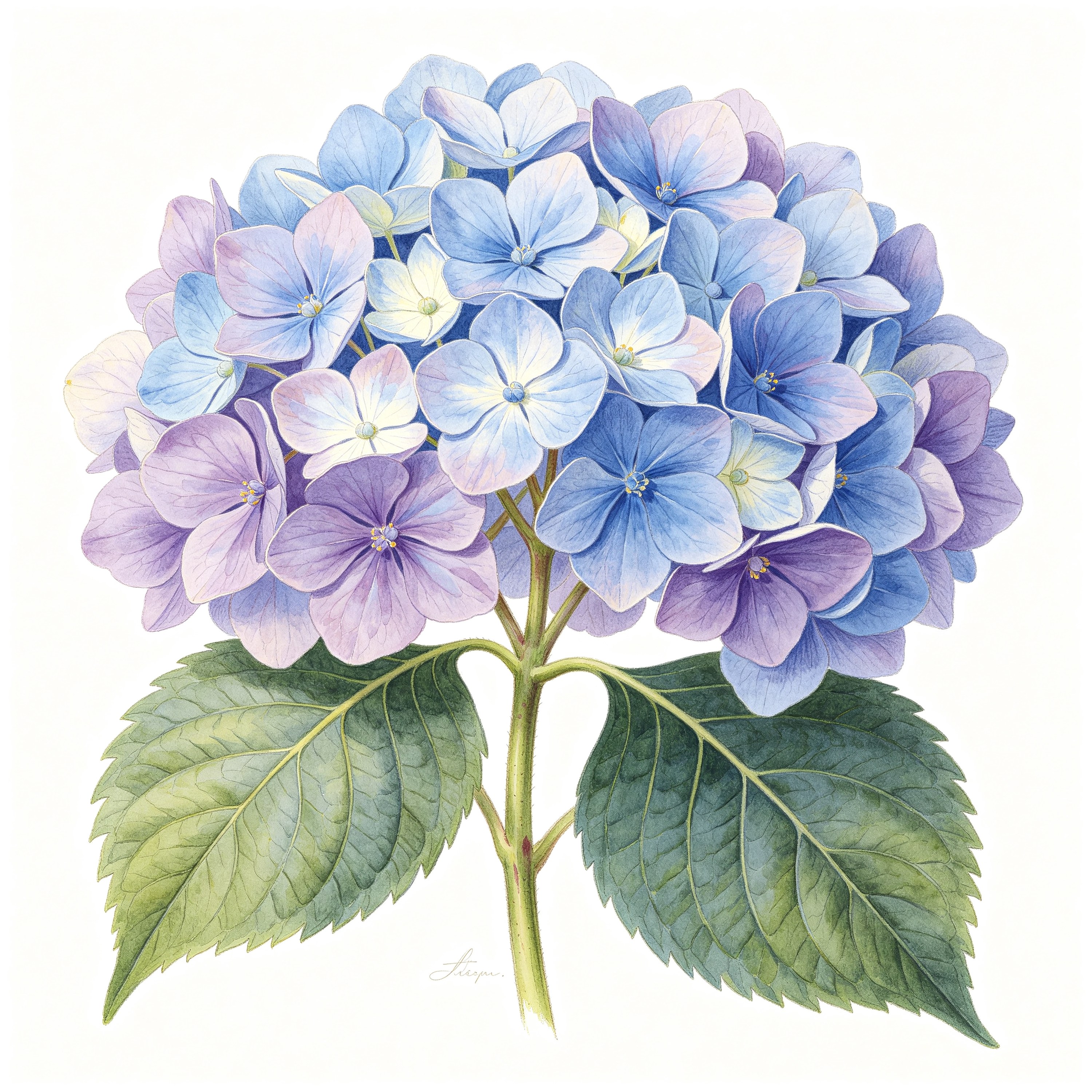 Botanical Hydrangea
