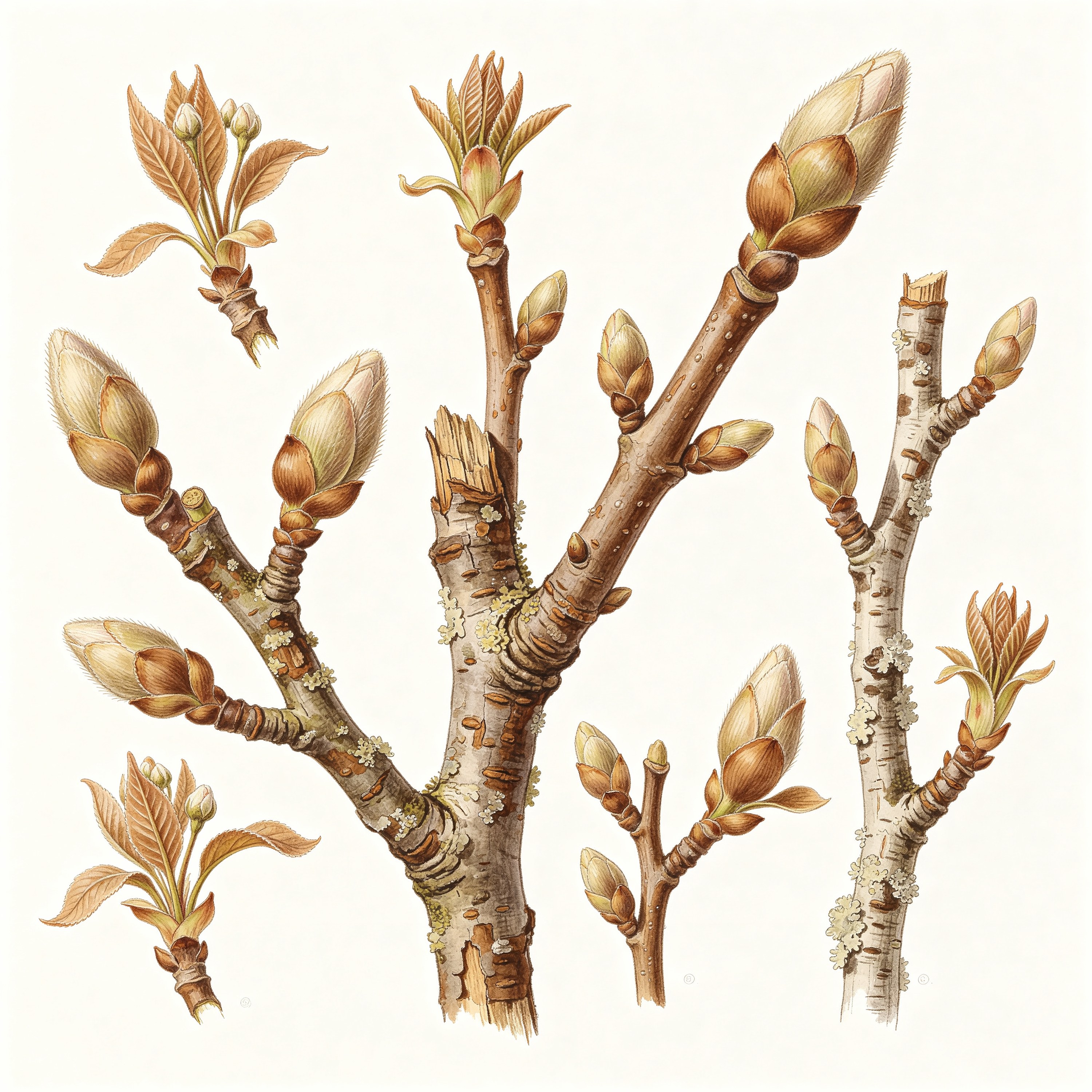 Botanical Branch Bud