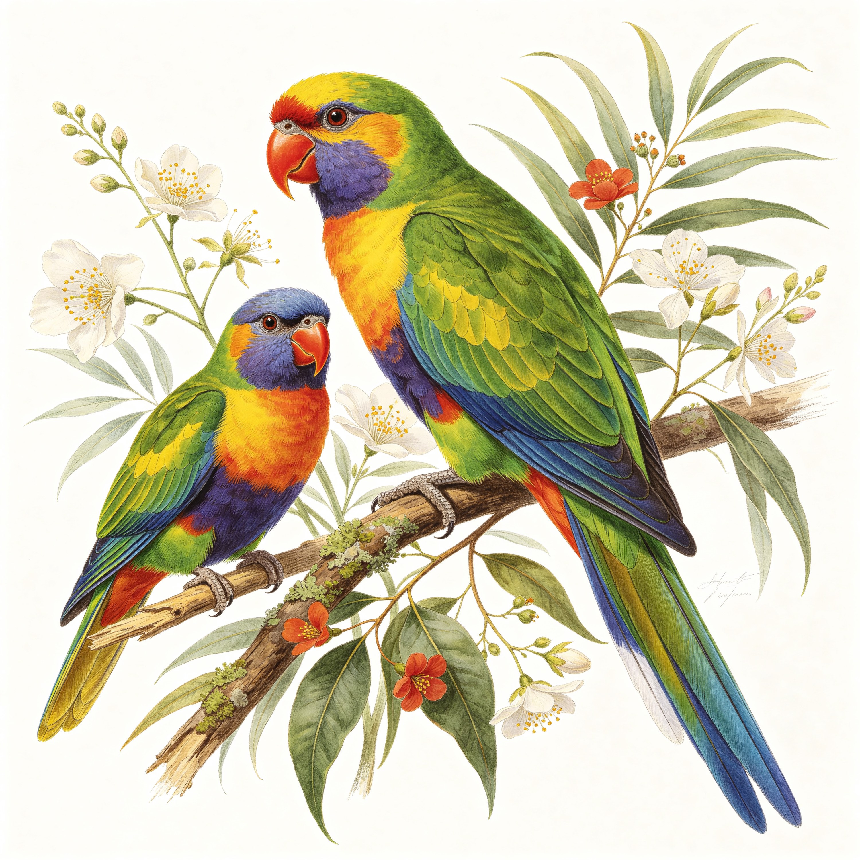 Botanical Tropical Bird