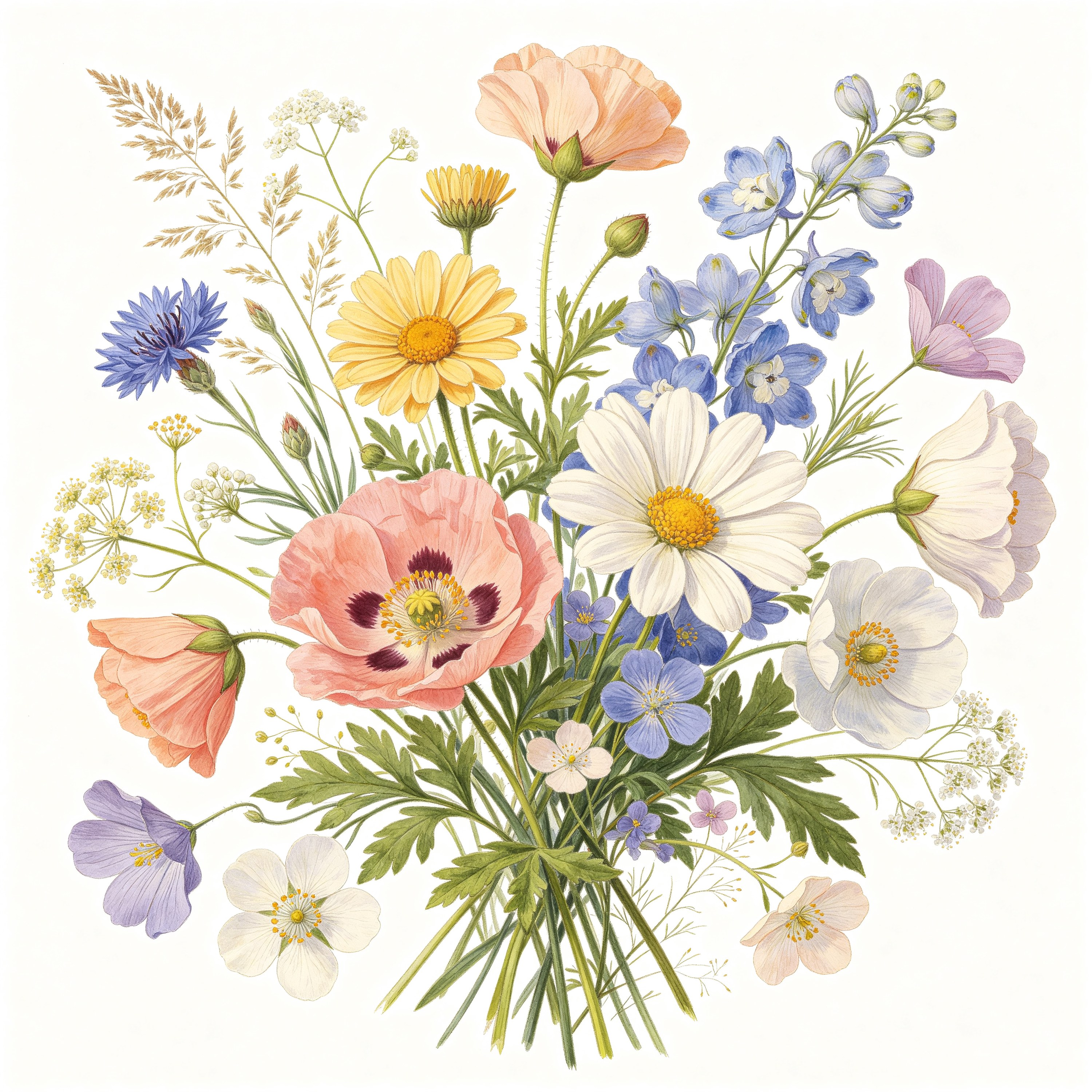 Botanical Wildflower Bouquet